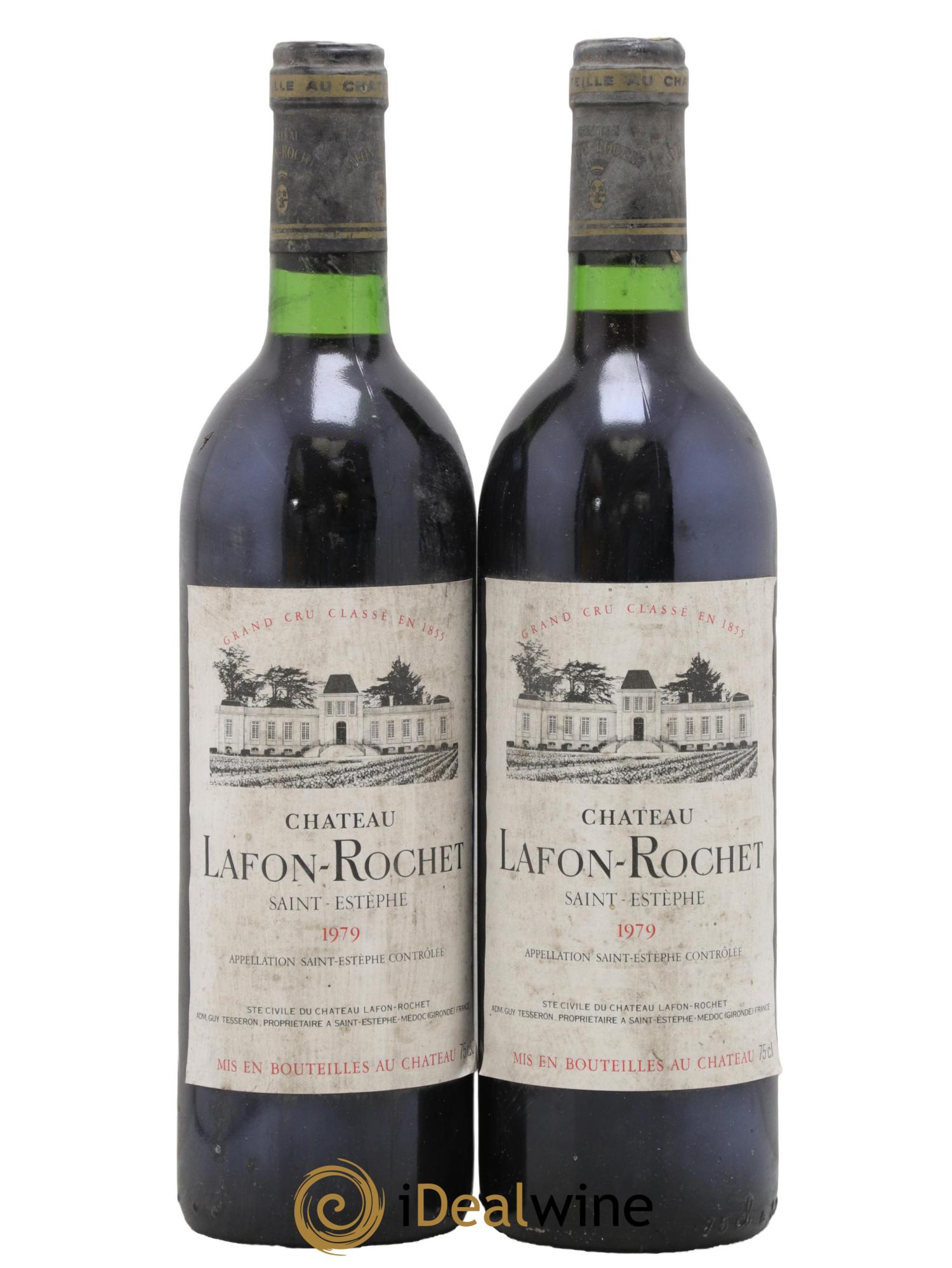 Château Lafon Rochet 4ème Grand Cru Classé 1979 - Lot de 2 bouteilles - 0