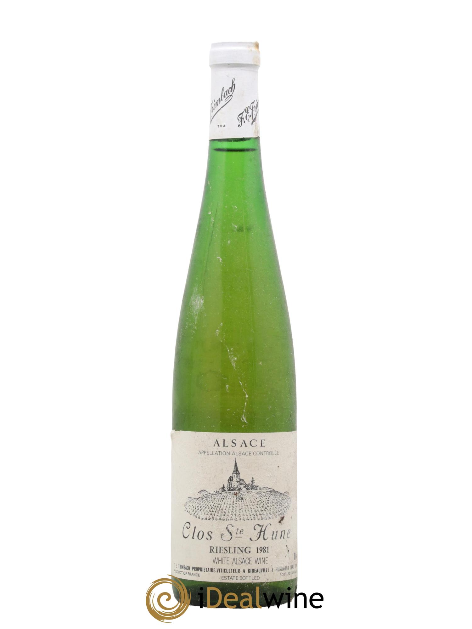 Alsace Riesling Clos Sainte-Hune Trimbach (Domaine) 1981 - Lot de 1 bouteille - 0