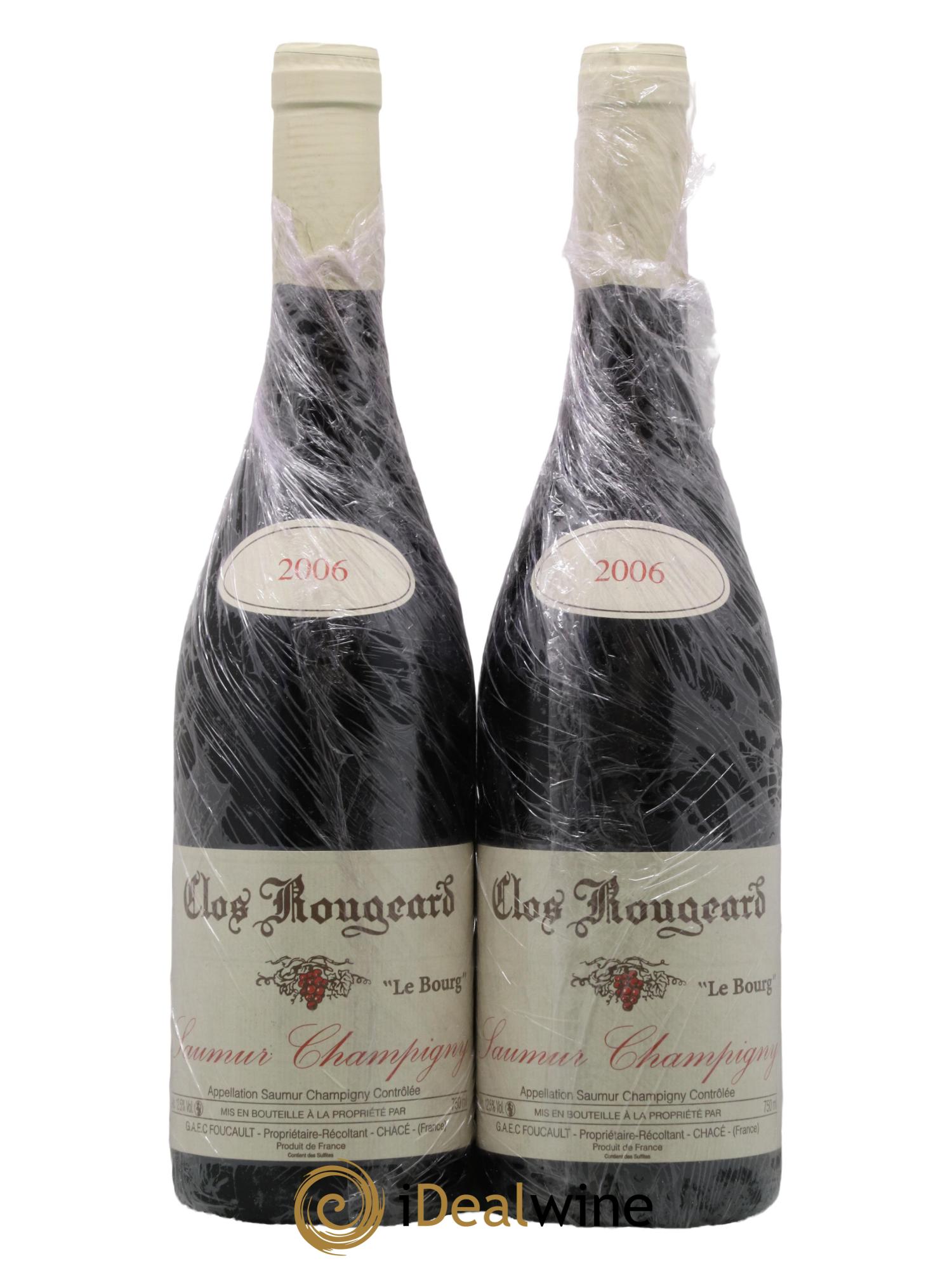 Saumur-Champigny Le Bourg Clos Rougeard 2006 - Lot de 2 bouteilles - 0