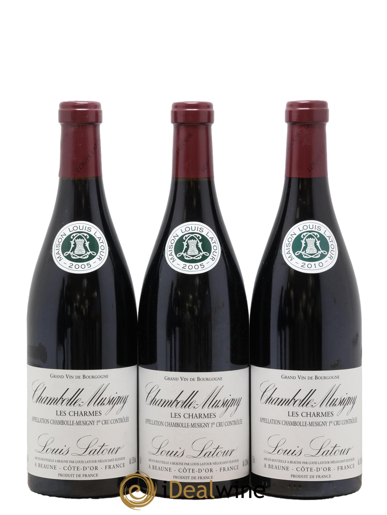 Chambolle-Musigny 1er Cru Les Charmes Louis Latour 2005 - Lot of 3 bottles - 0