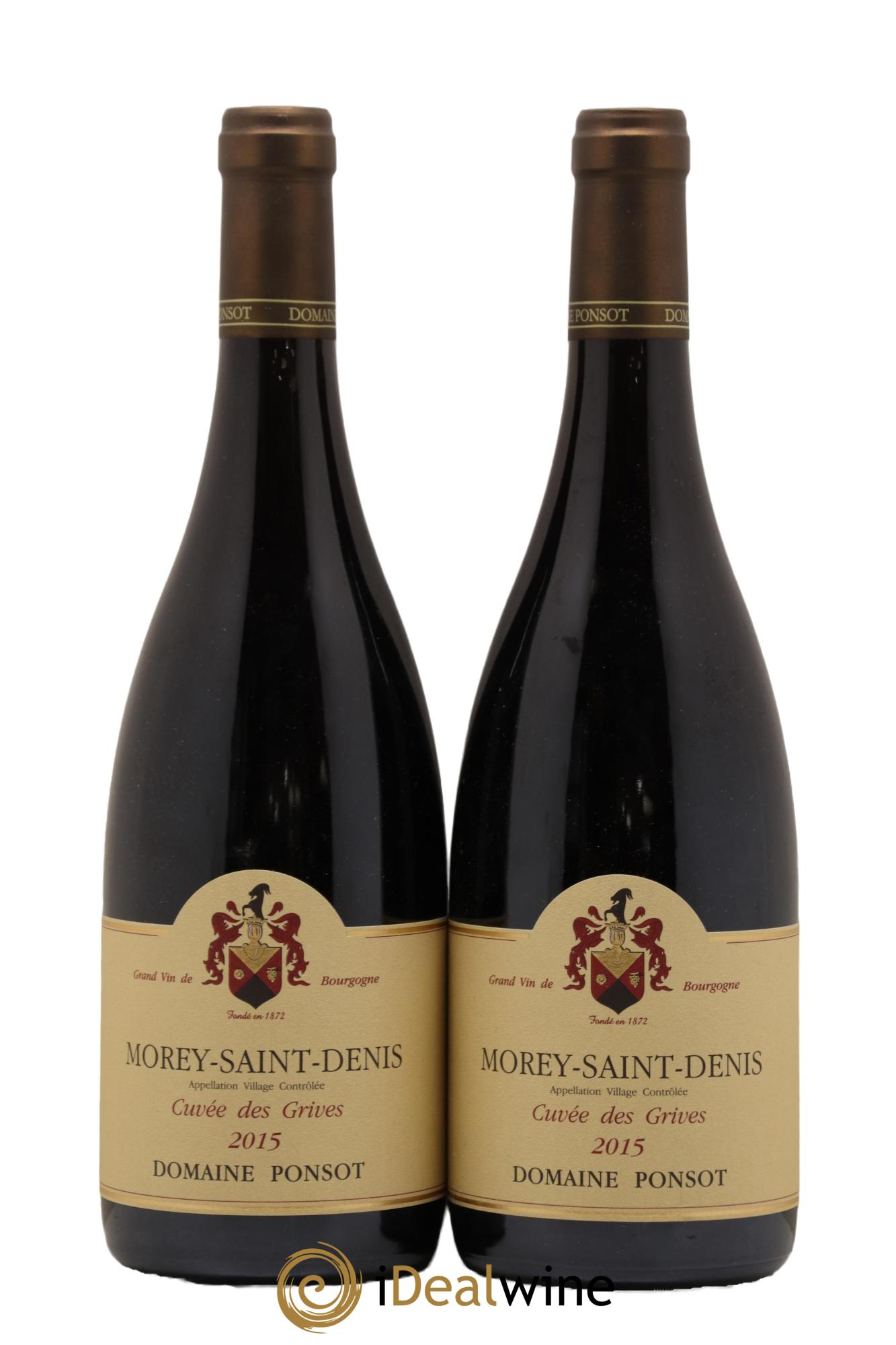 Morey-Saint-Denis Cuvée des Grives Ponsot (Domaine) 2015 - Lot de 2 bouteilles - 0