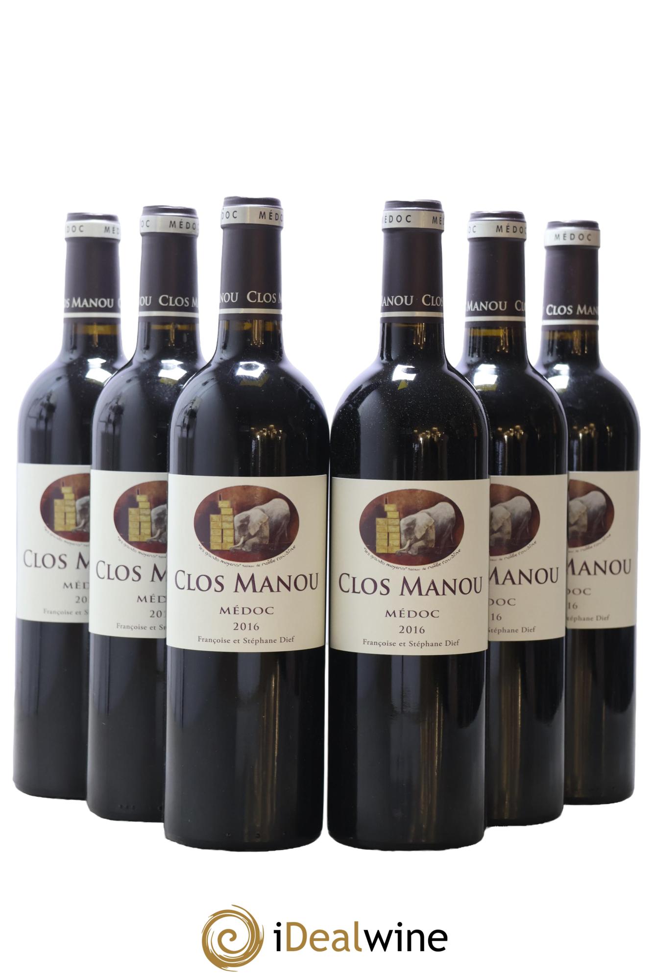 Clos Manou 2016 - Lot of 6 bottles - 0