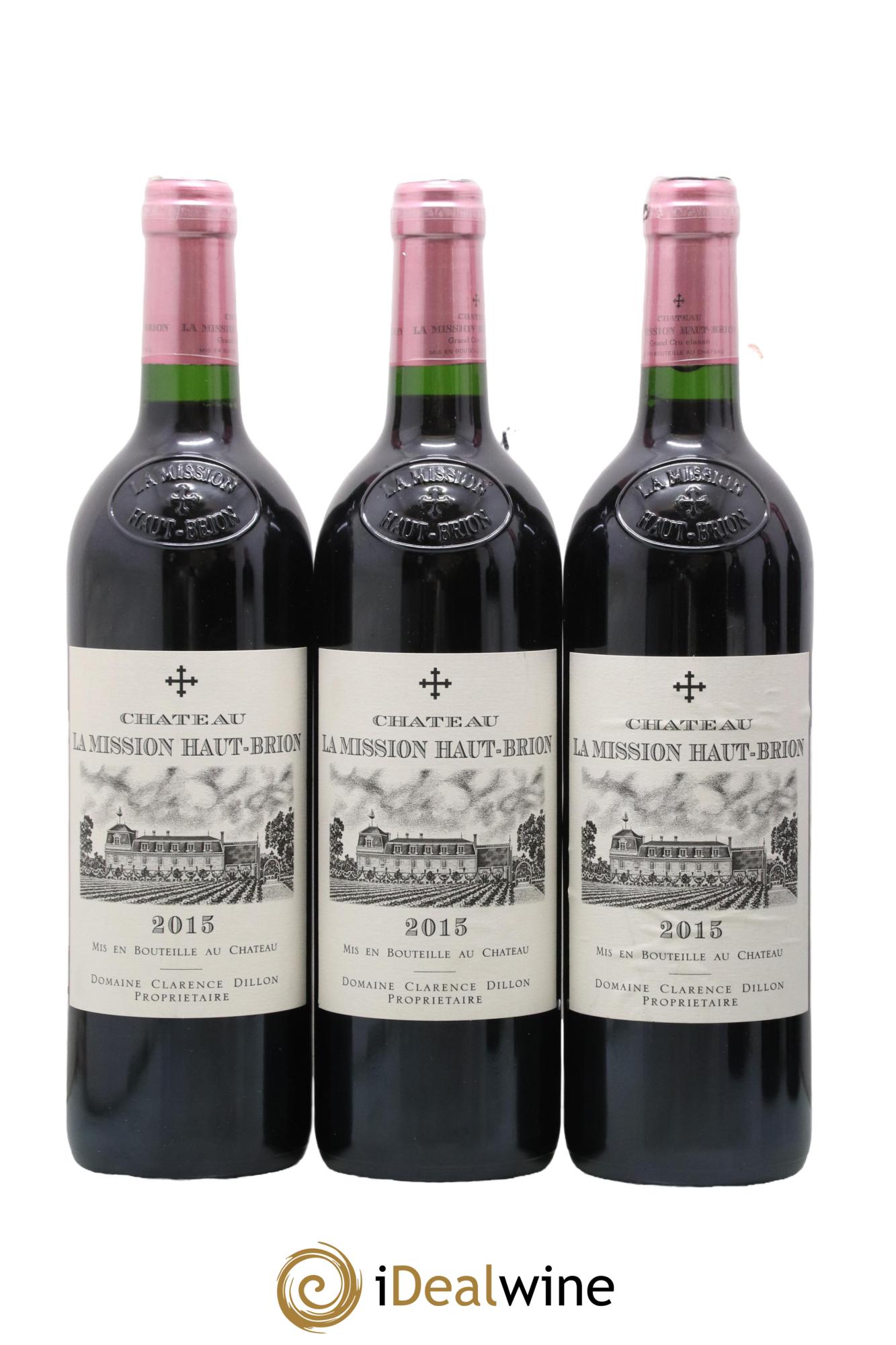 Château la Mission Haut-Brion Cru Classé de Graves 2015 - Lot of 6 bottles - 1