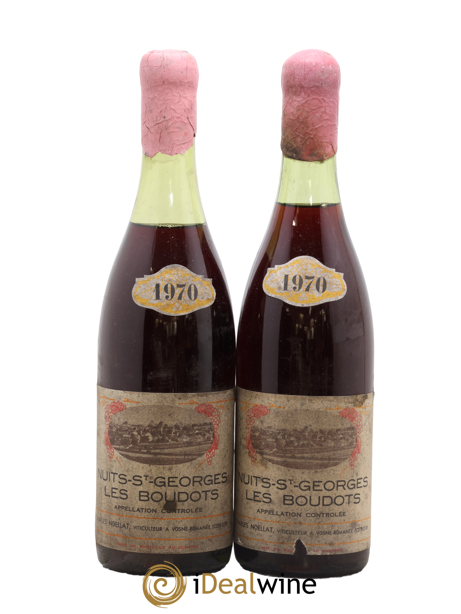 Nuits-Saint-Georges 1er Cru Aux Boudots Charles Noëllat 1970 - Posten von 2 Flaschen - 0