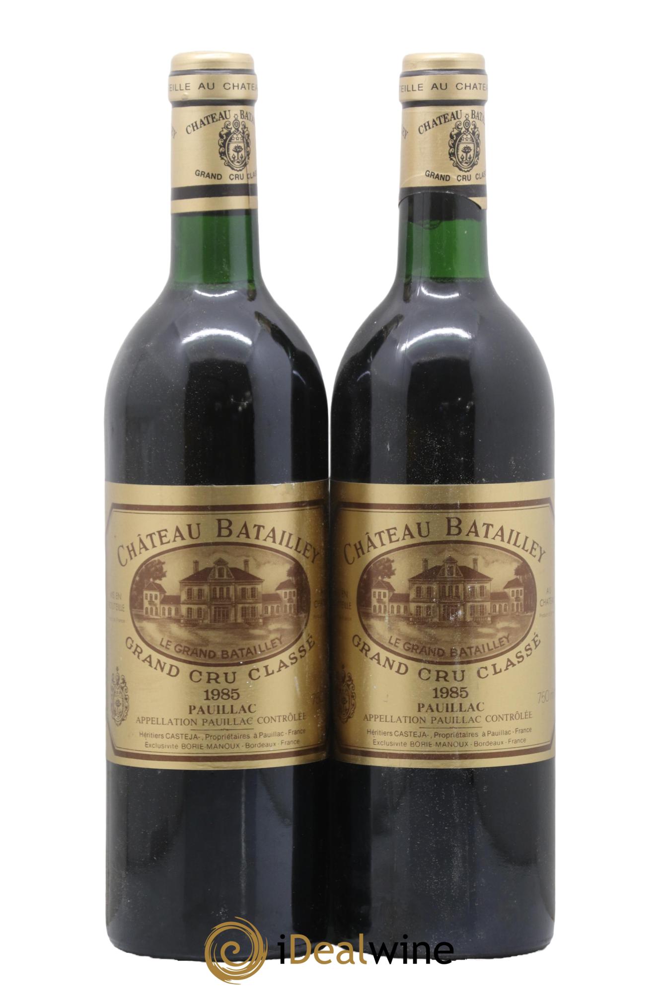 Château Batailley 5ème Grand Cru Classé 1985 - Lot de 2 bouteilles - 0