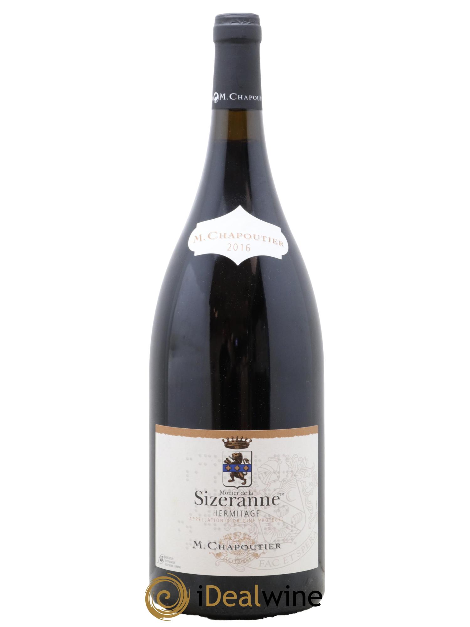 Hermitage Monier de La Sizeranne Chapoutier 2016 - Lot de 1 magnum - 0