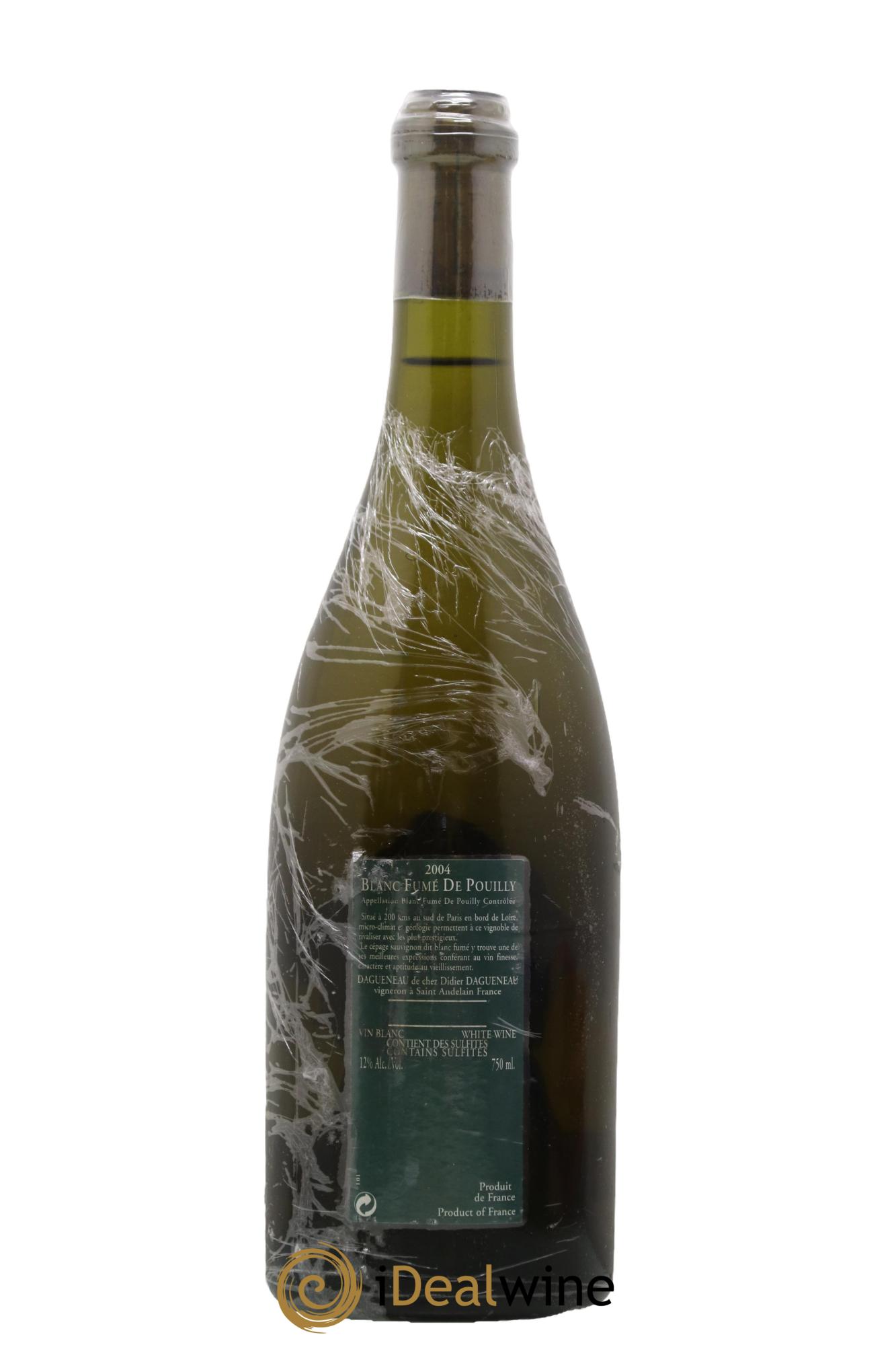 Vin de France (anciennement Pouilly-Fumé) Silex Dagueneau (Domaine Didier - Louis-Benjamin) 2004 - Lot de 1 bouteille - 1