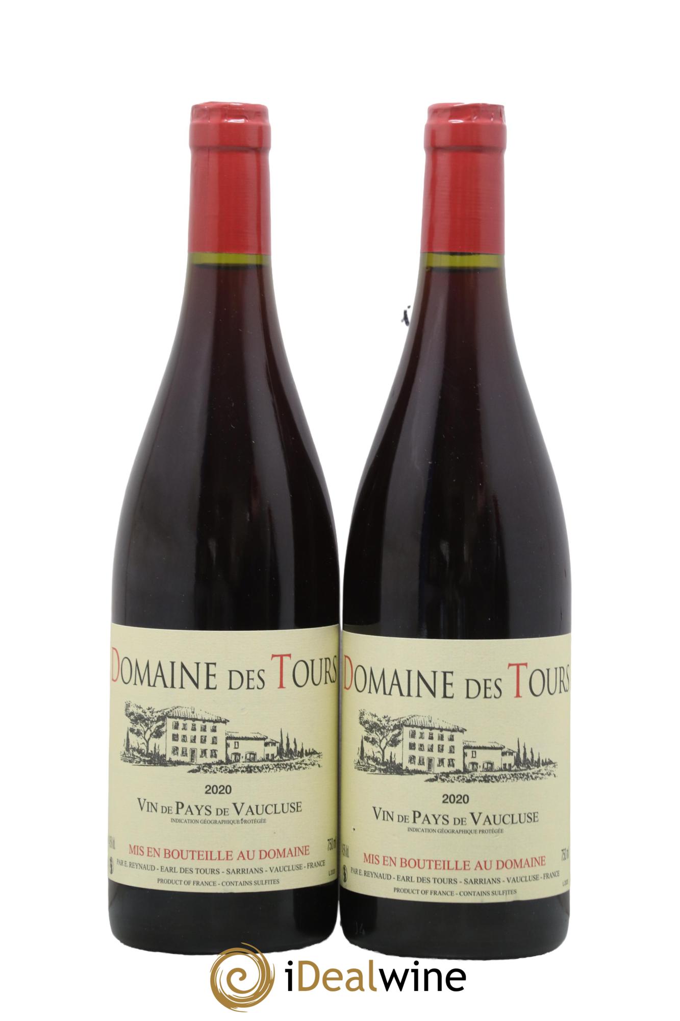 IGP Vaucluse (Vin de Pays de Vaucluse) Domaine des Tours Emmanuel Reynaud 2020 - Posten von 2 Flaschen - 0