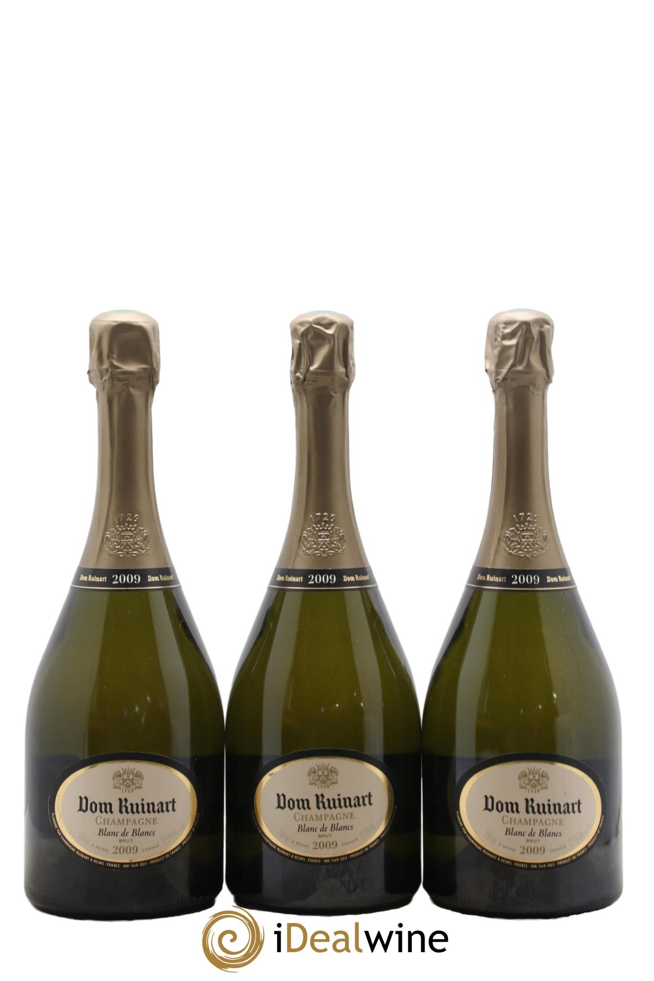 Dom Ruinart Brut Ruinart 2009 - Lot of 3 bottles - 0