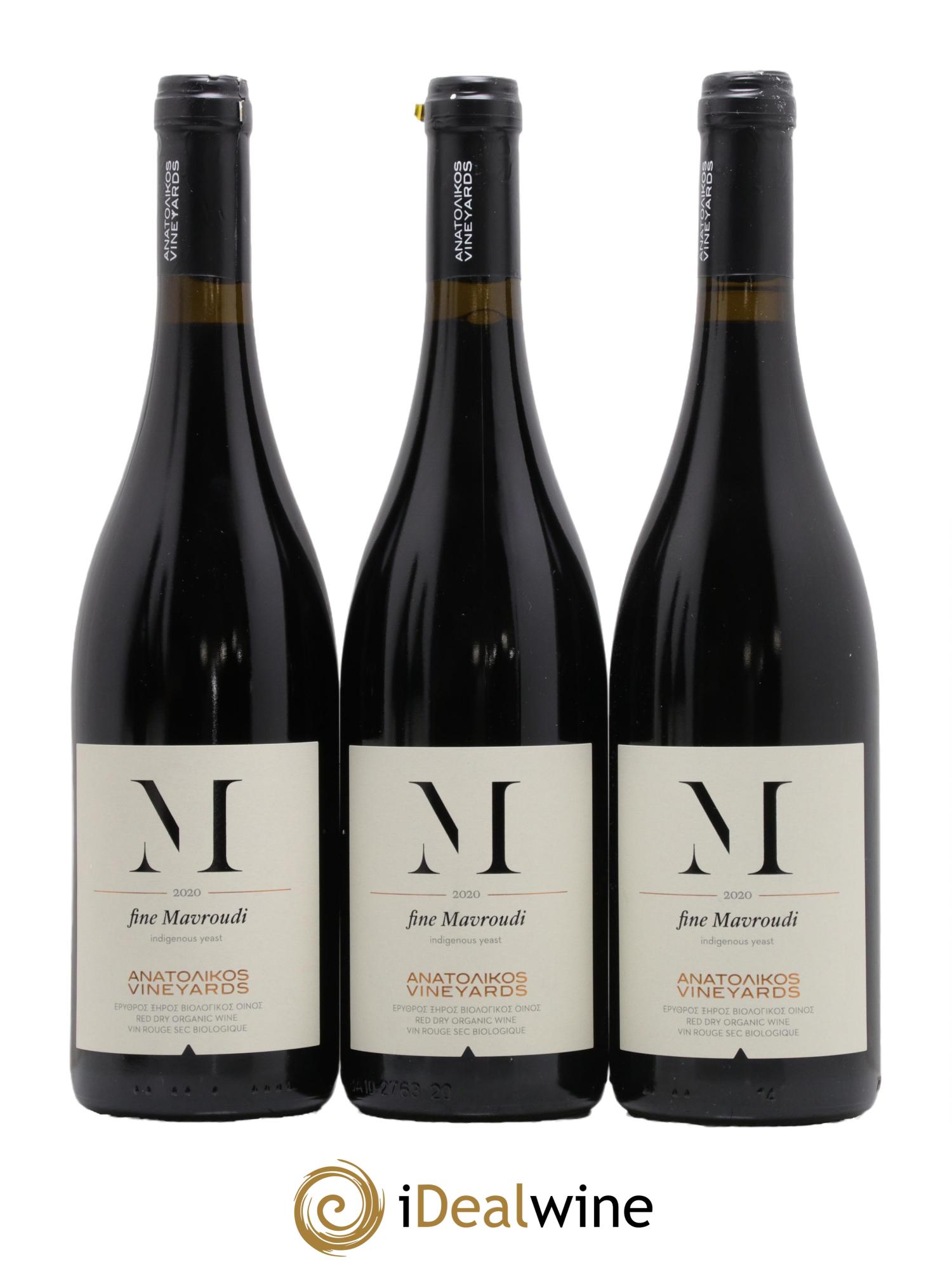 Vins Etrangers Grèce Anatolikos Vineyards Fine Mavroudi 2020 - Lot de 3 bouteilles - 0