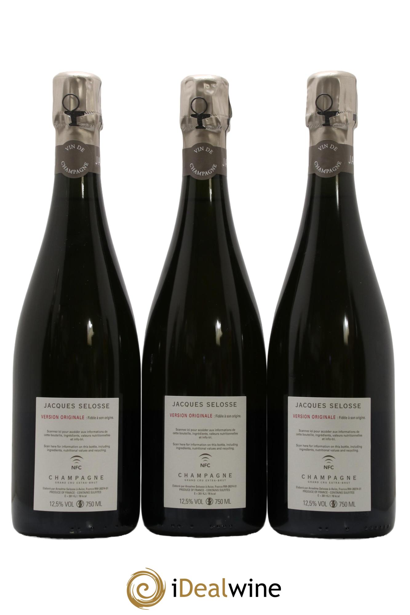 Version Originale Jacques Selosse - Lot of 3 bottles - 1