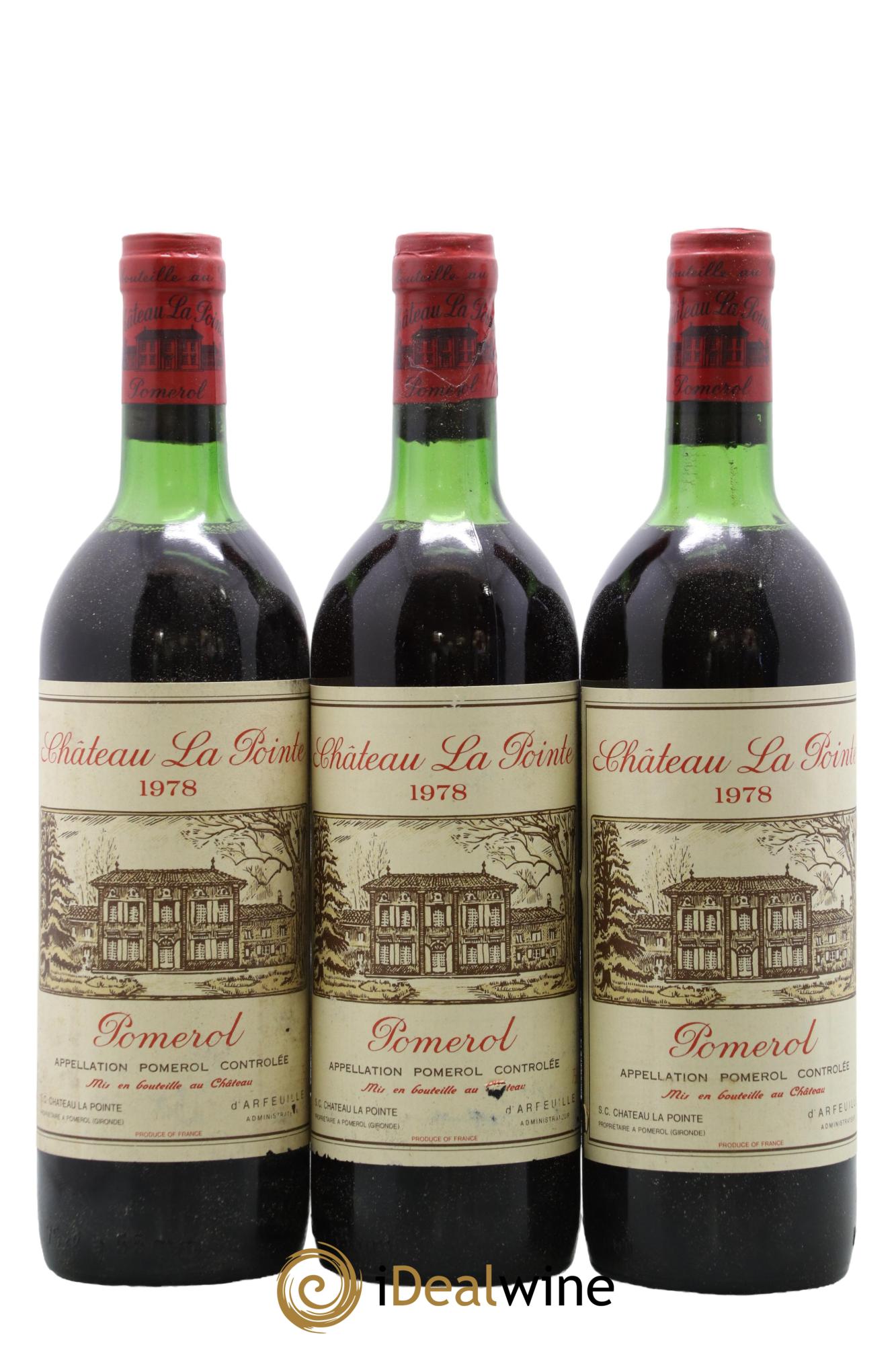 Château la Pointe 1978 - Lot de 3 bouteilles - 0