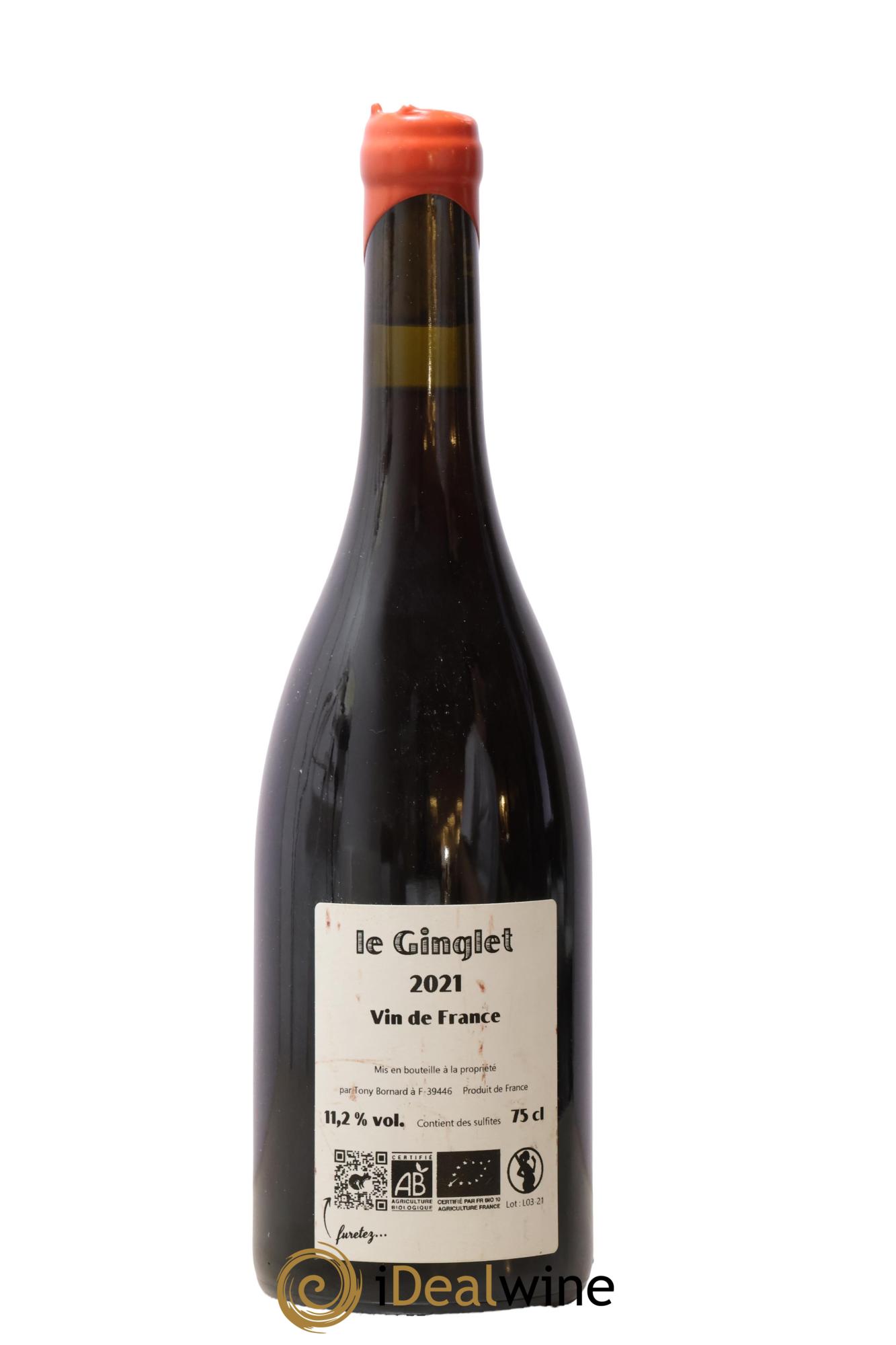 Vin de France Le Ginglet Bornard 2021 - Lot de 1 bouteille - 1