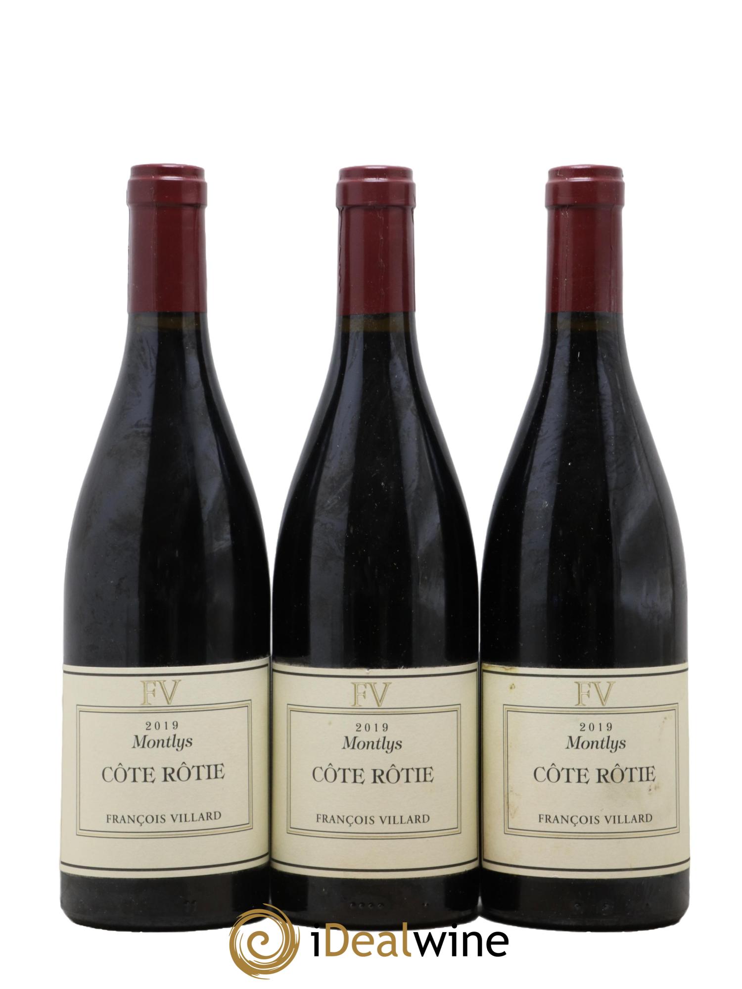Côte-Rôtie Montlys François Villard 2019 - Lot de 3 bouteilles - 0