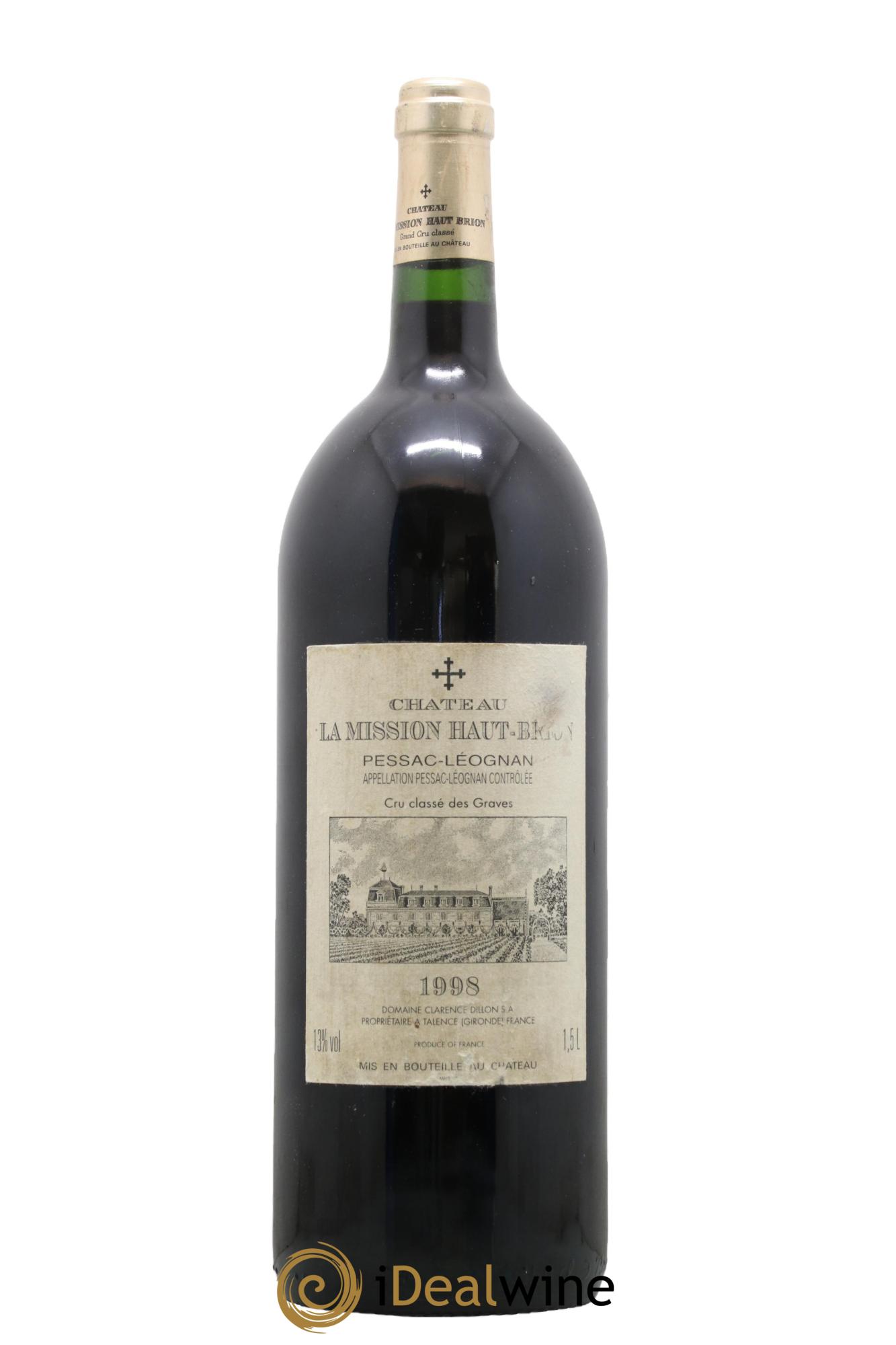 Château la Mission Haut-Brion Cru Classé de Graves 1998 - Lot de 1 magnum - 0