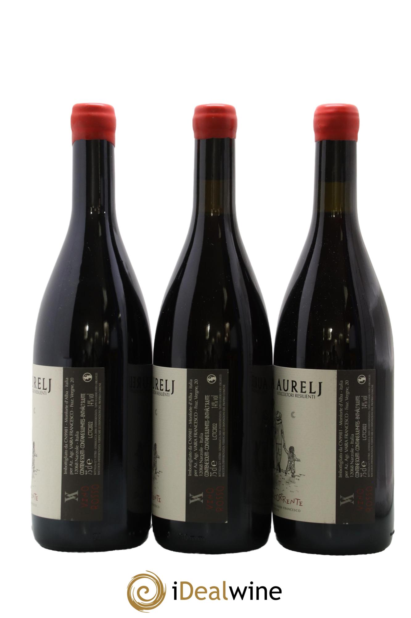 Italie Controcorrente Vaira Aurelj 2022 - Lot of 3 bottles - 1