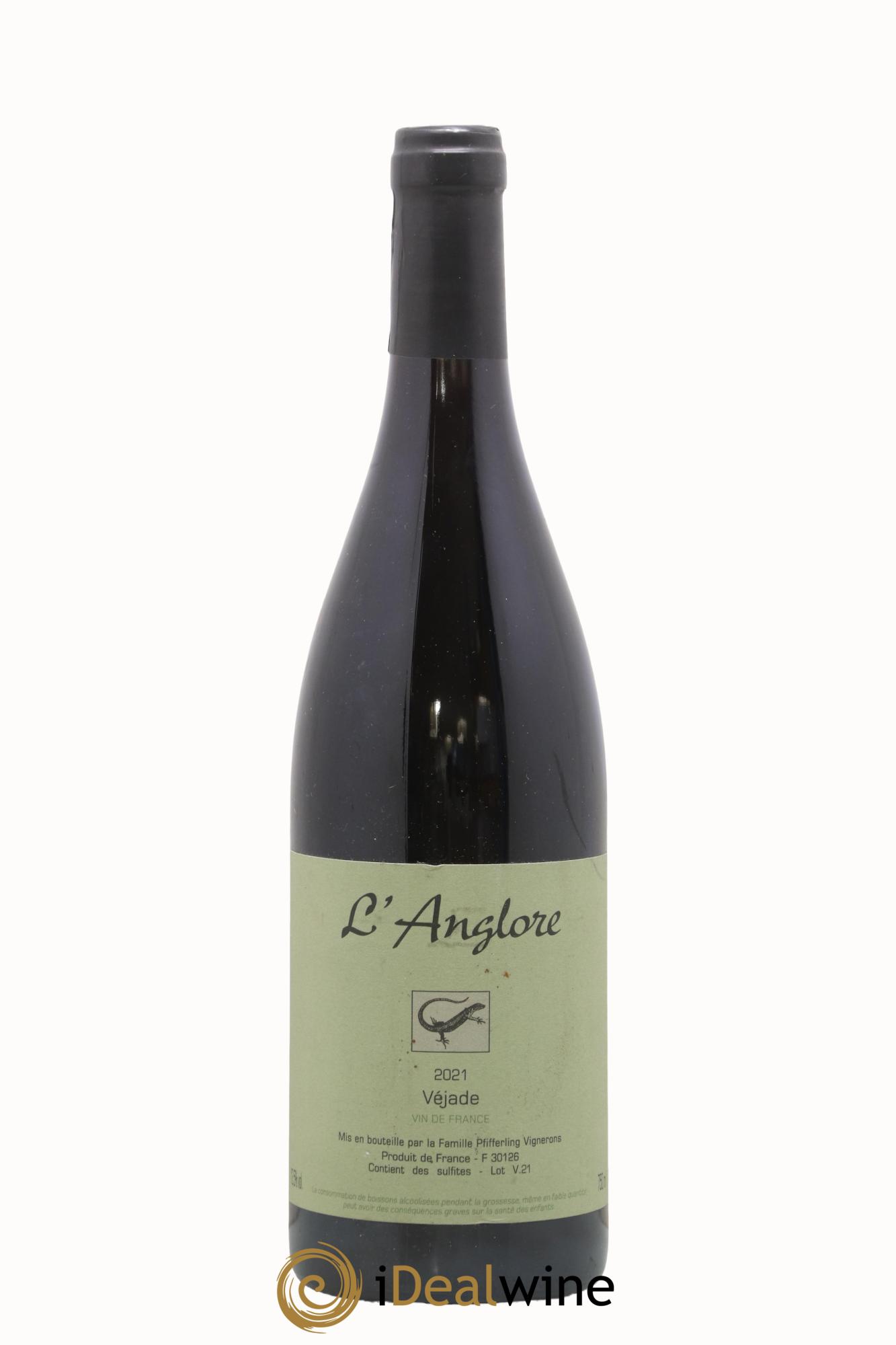 Vin de France Véjade L'Anglore 2021 - Lot de 1 bouteille - 0