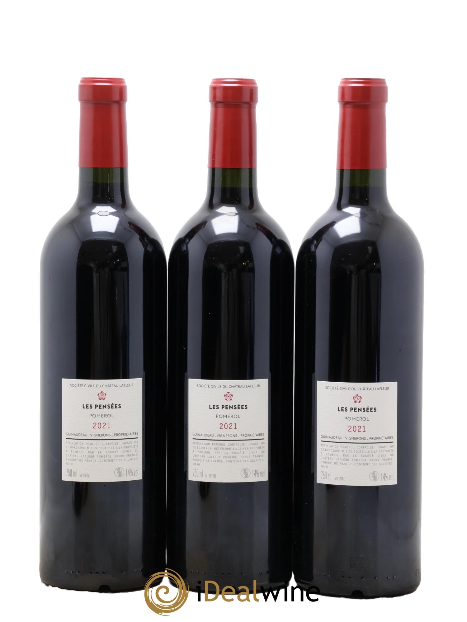 Pensées de Lafleur Second Vin 2021 - Lot of 3 bottles - 1