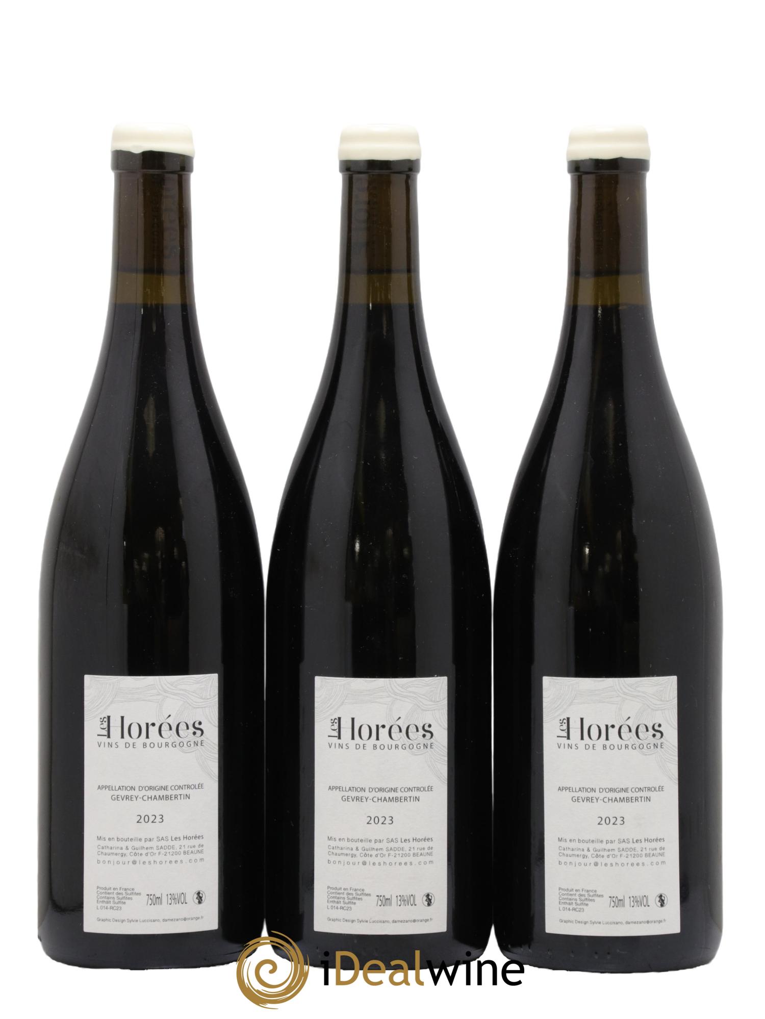 Gevrey-Chambertin J'écris ton nom Les Horées 2023 - Posten von 3 Flaschen - 1
