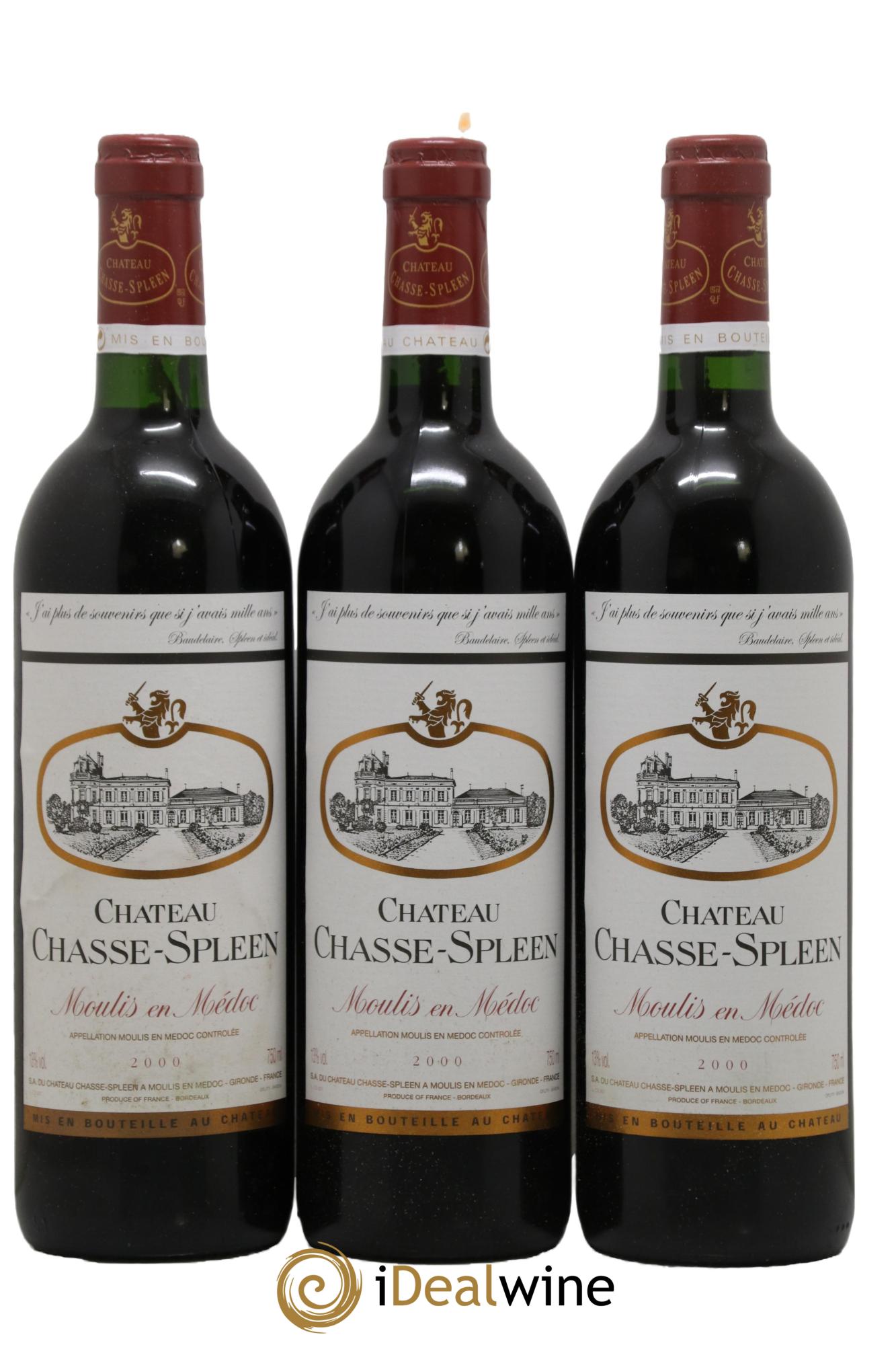 Château Chasse Spleen 2000 - Lot de 12 bouteilles - 4