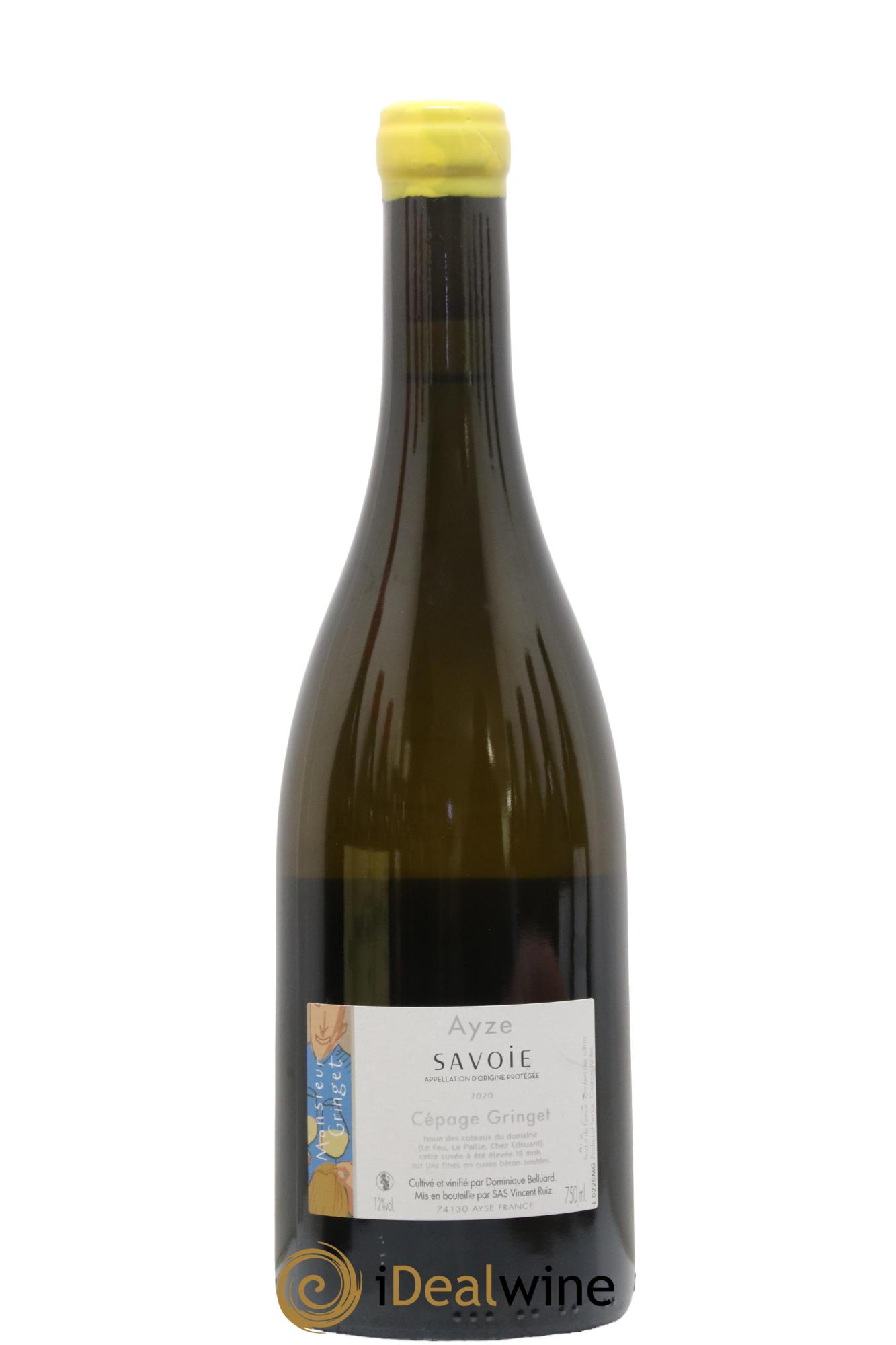 Vin de Savoie Ayze Monsieur Gringet Domaine Belluard 2020 - Lot de 1 bouteille - 1