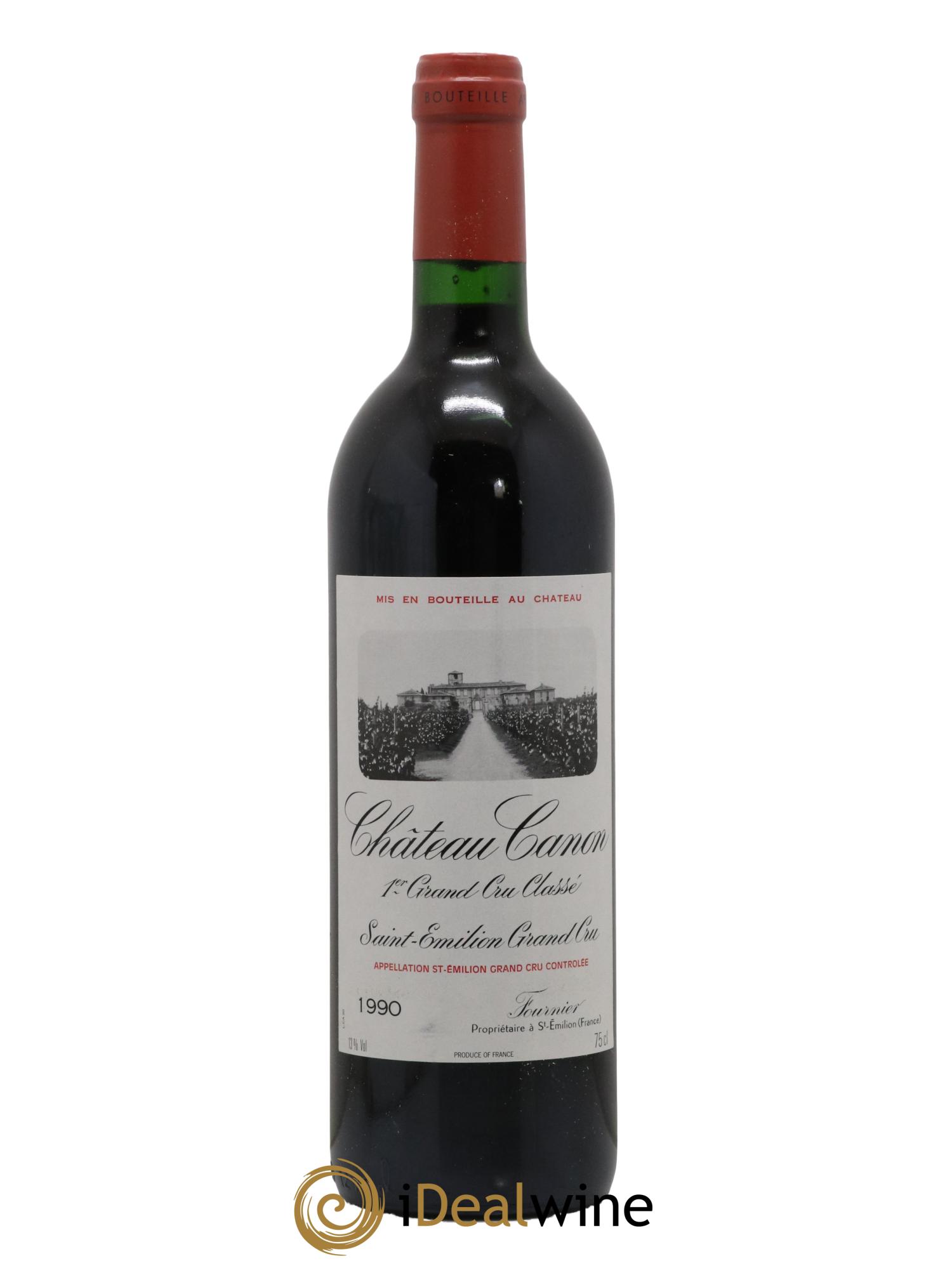 Château Canon 1er Grand Cru Classé B 1990 - Lot de 1 bouteille - 0