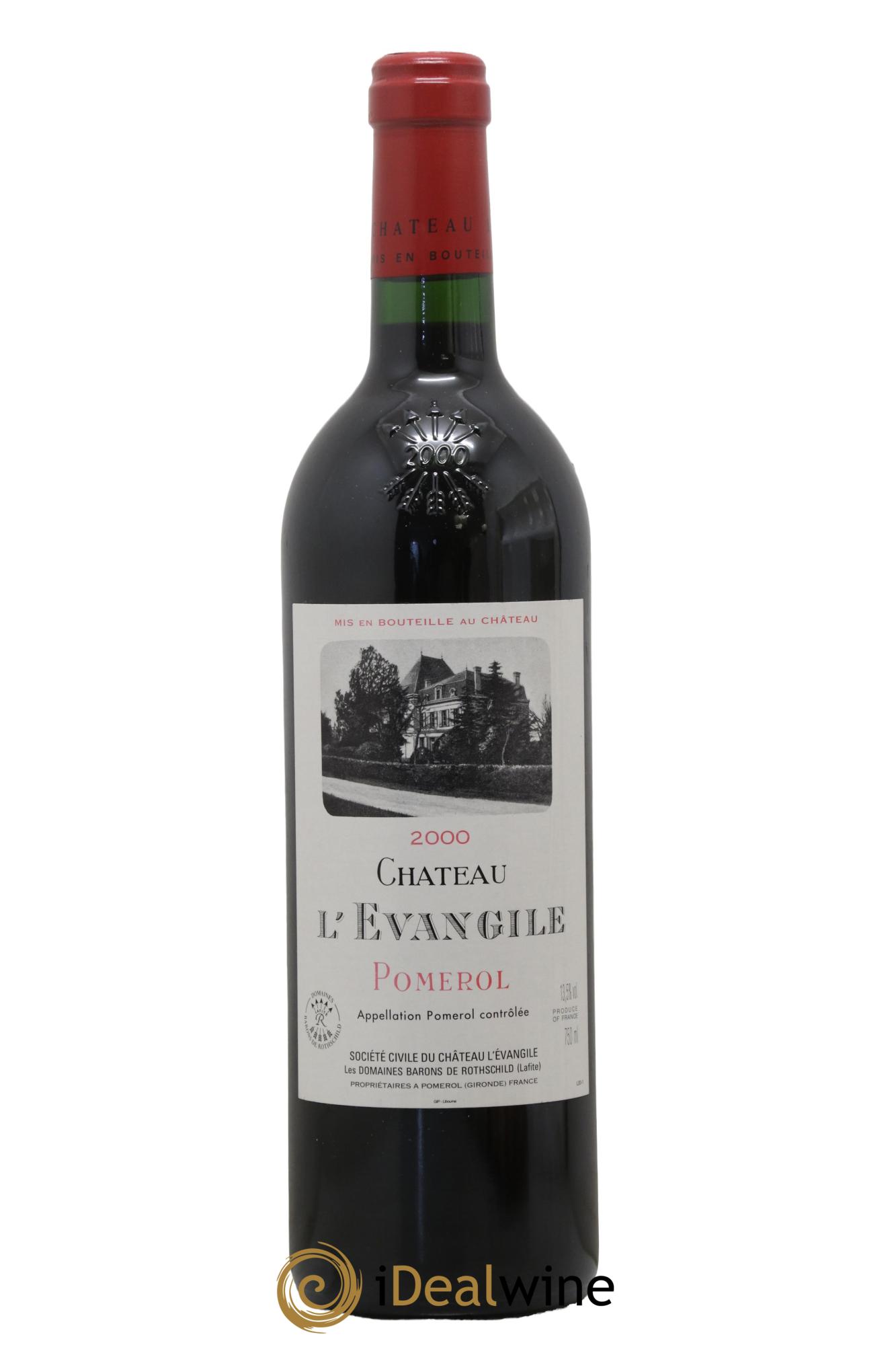 Château l' Évangile 2000 - Lot de 1 bouteille - 0