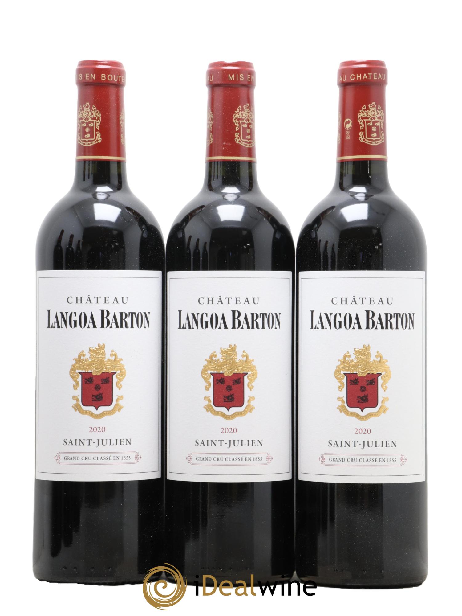 Château Langoa Barton 3ème Grand Cru Classé 2020 - Lot de 6 bouteilles - 1