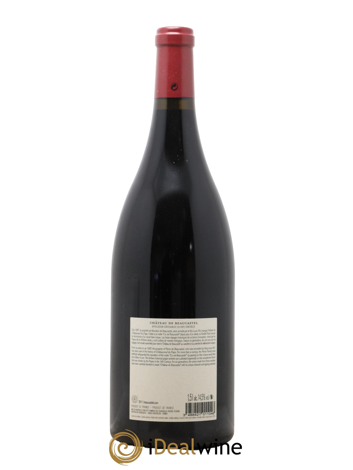 Châteauneuf-du-Pape Château de Beaucastel Famille Perrin 2011 - Posten von 1 Magnum - 1