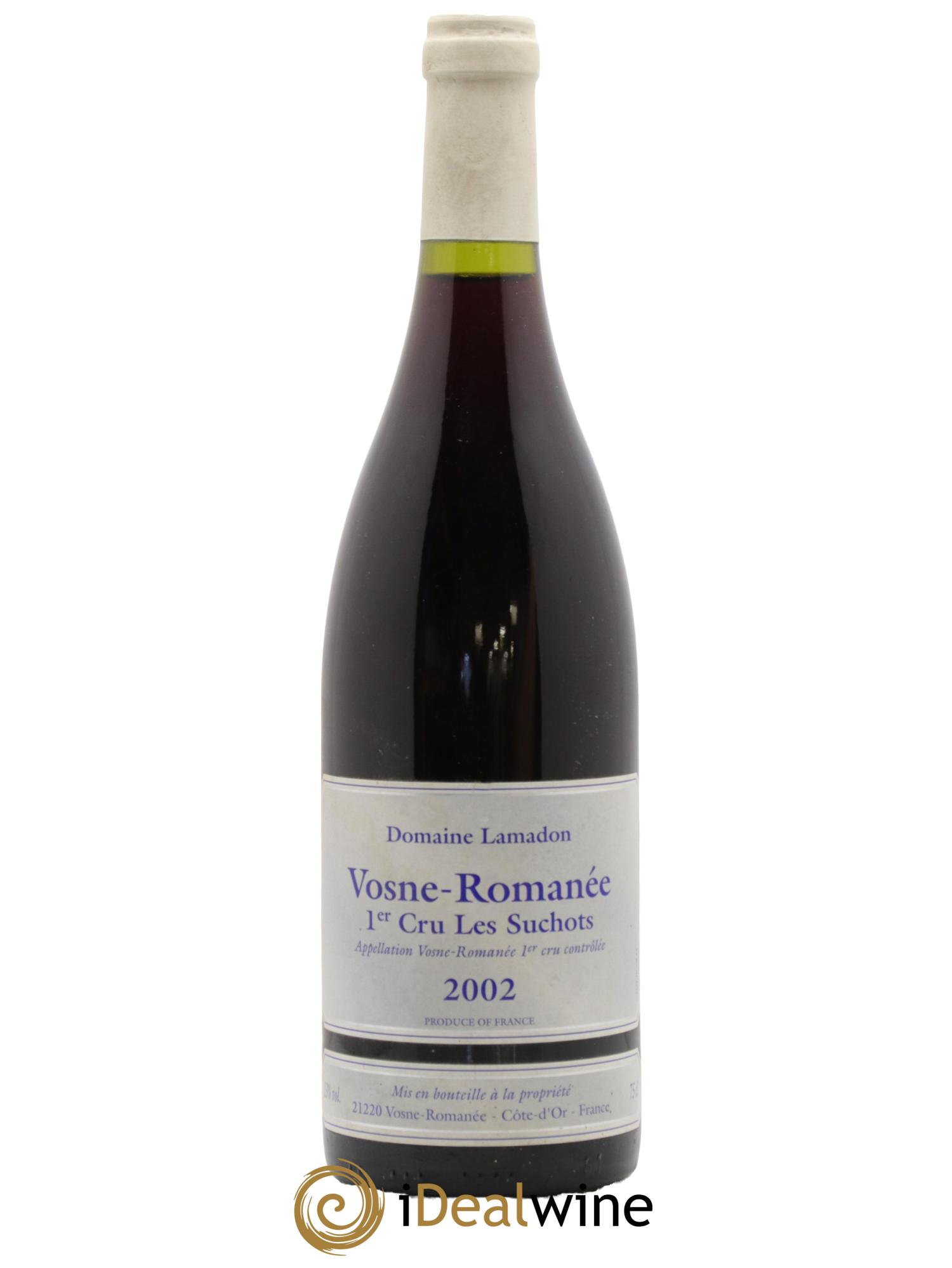 Vosne-Romanée 1er Cru Les Suchots Domaine Lamadon 2002 - Lot de 1 bouteille - 0