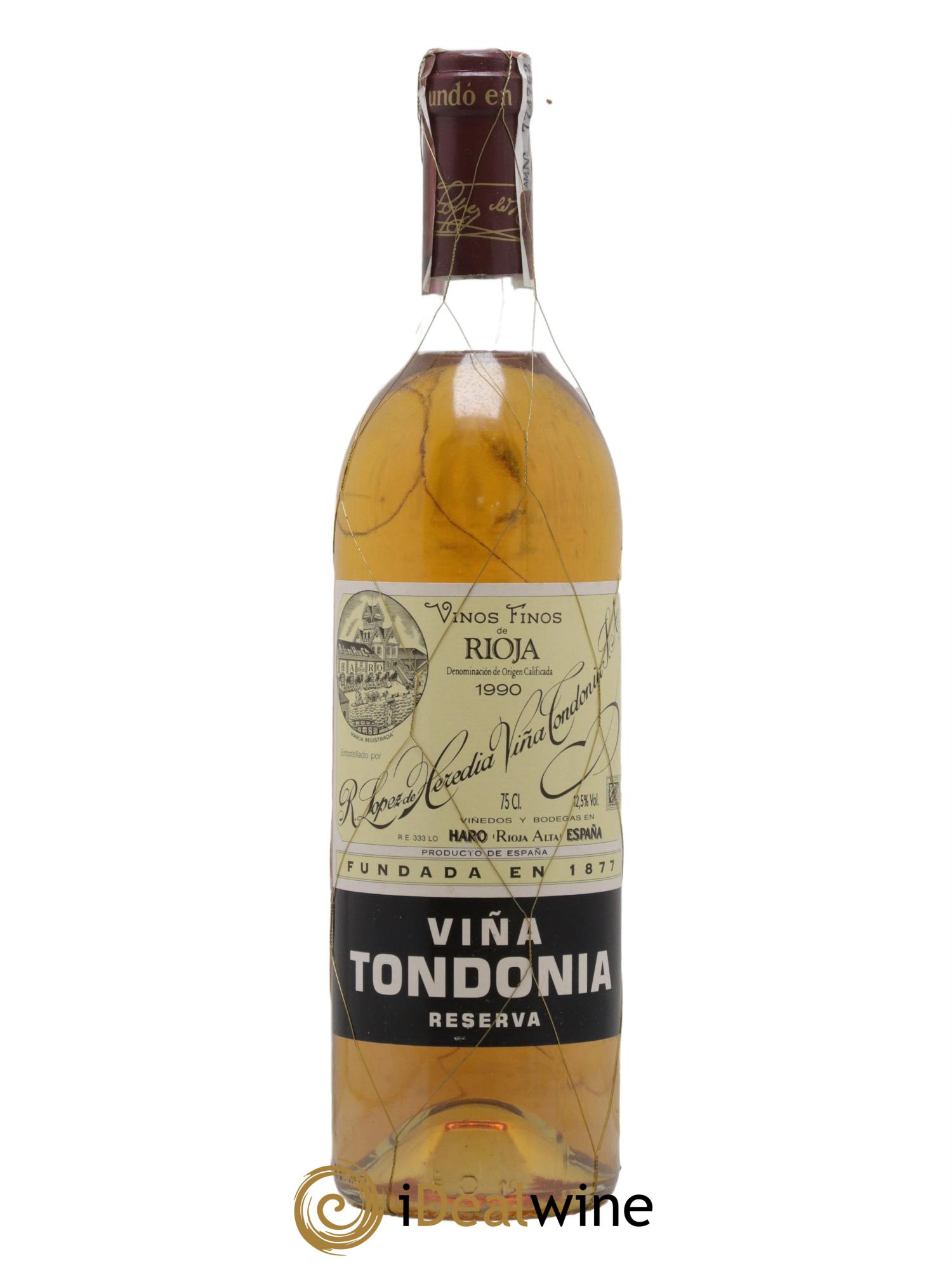 Rioja DOCA Vina Tondonia Reserva 1990 - Lot de 1 bouteille - 0