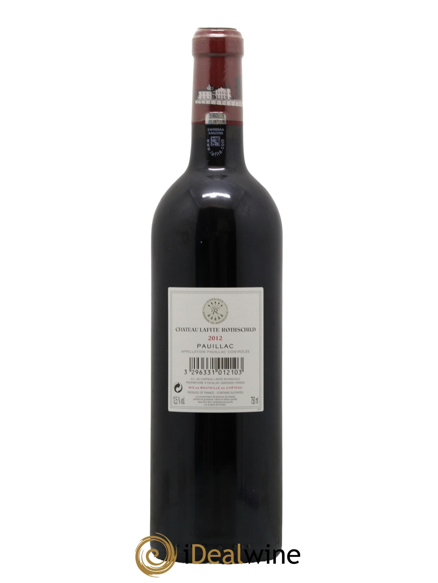 Château Lafite Rothschild 1er Grand Cru Classé 2012 - Lot de 1 bouteille - 2