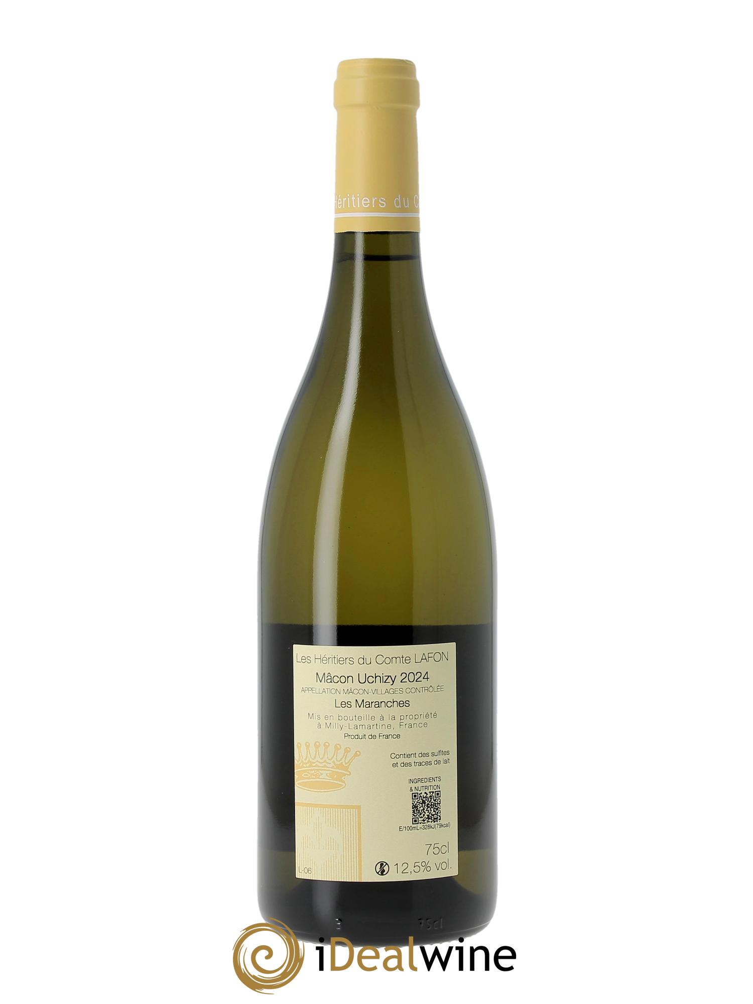 Mâcon Uchizy Les Maranches Héritiers du Comte Lafon (Domaine des) 2024 - Lot de 1 bouteille - 1