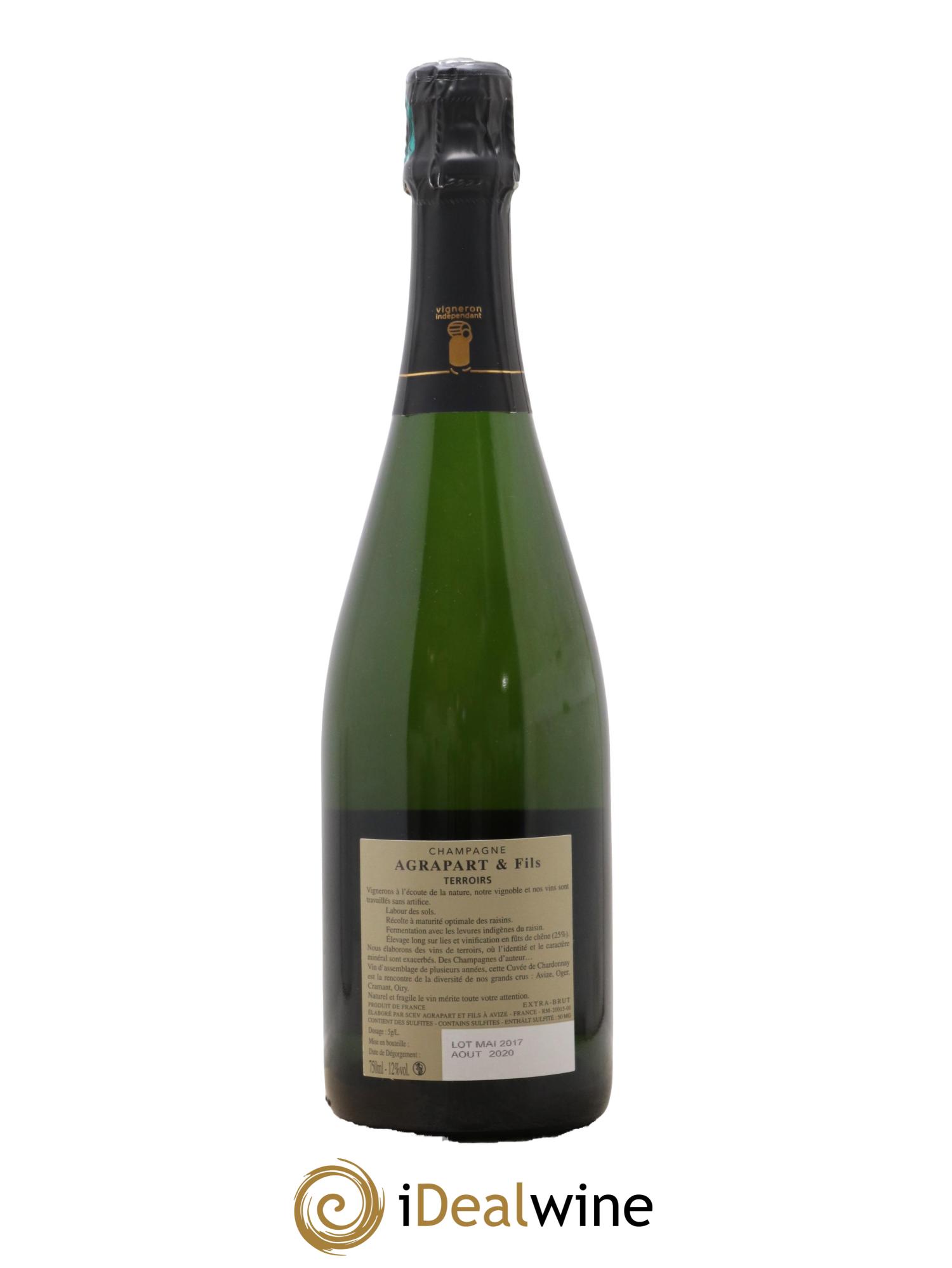 Terroirs Blanc de Blancs Extra-Brut Agrapart & Fils - Lot de 1 bouteille - 1