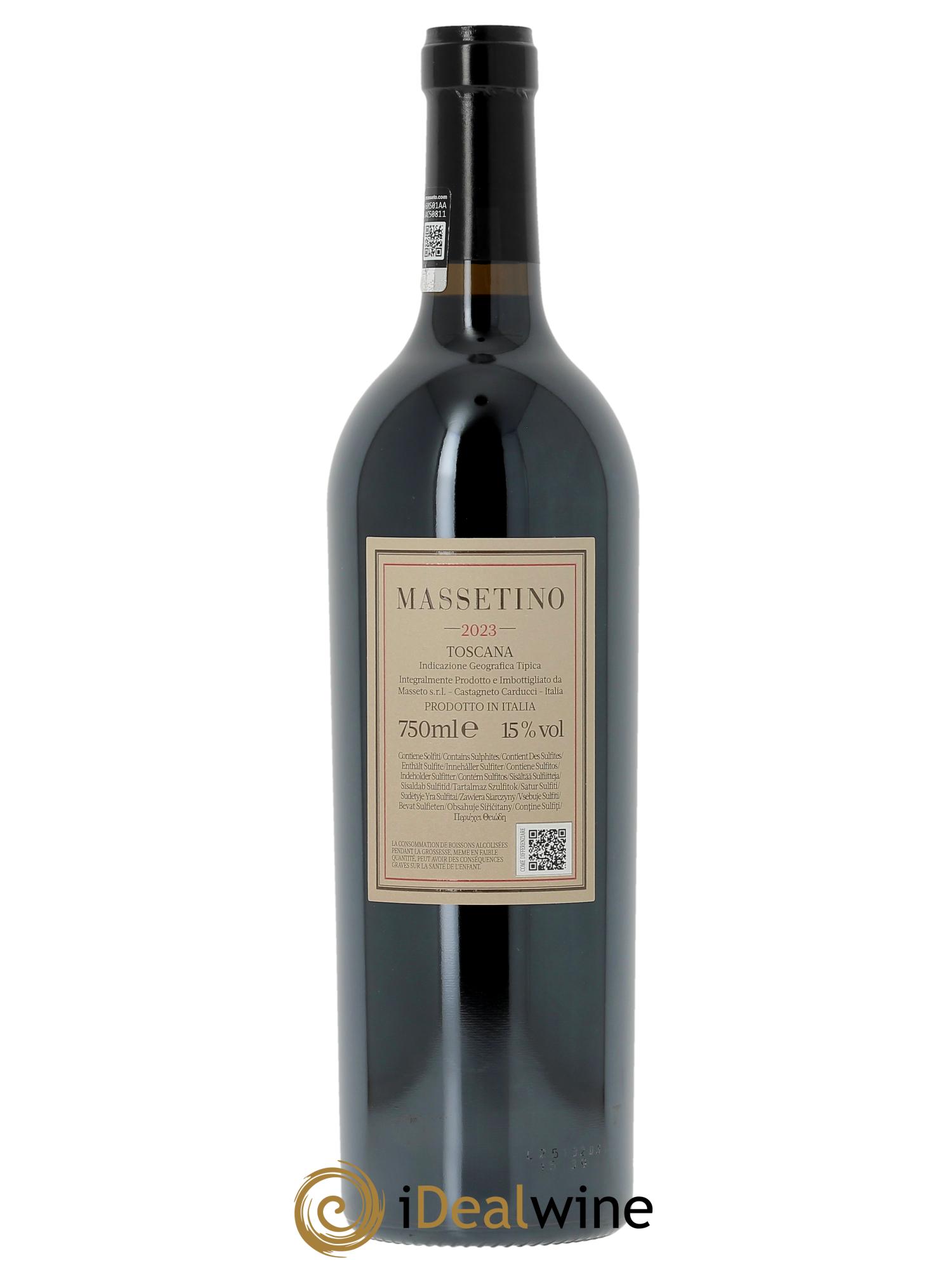 Toscana IGT Tenuta Dell'Ornellaia Massetino Frescobaldi (CBO à partir de 3 bts) 2023 - Lot de 1 bouteille - 1