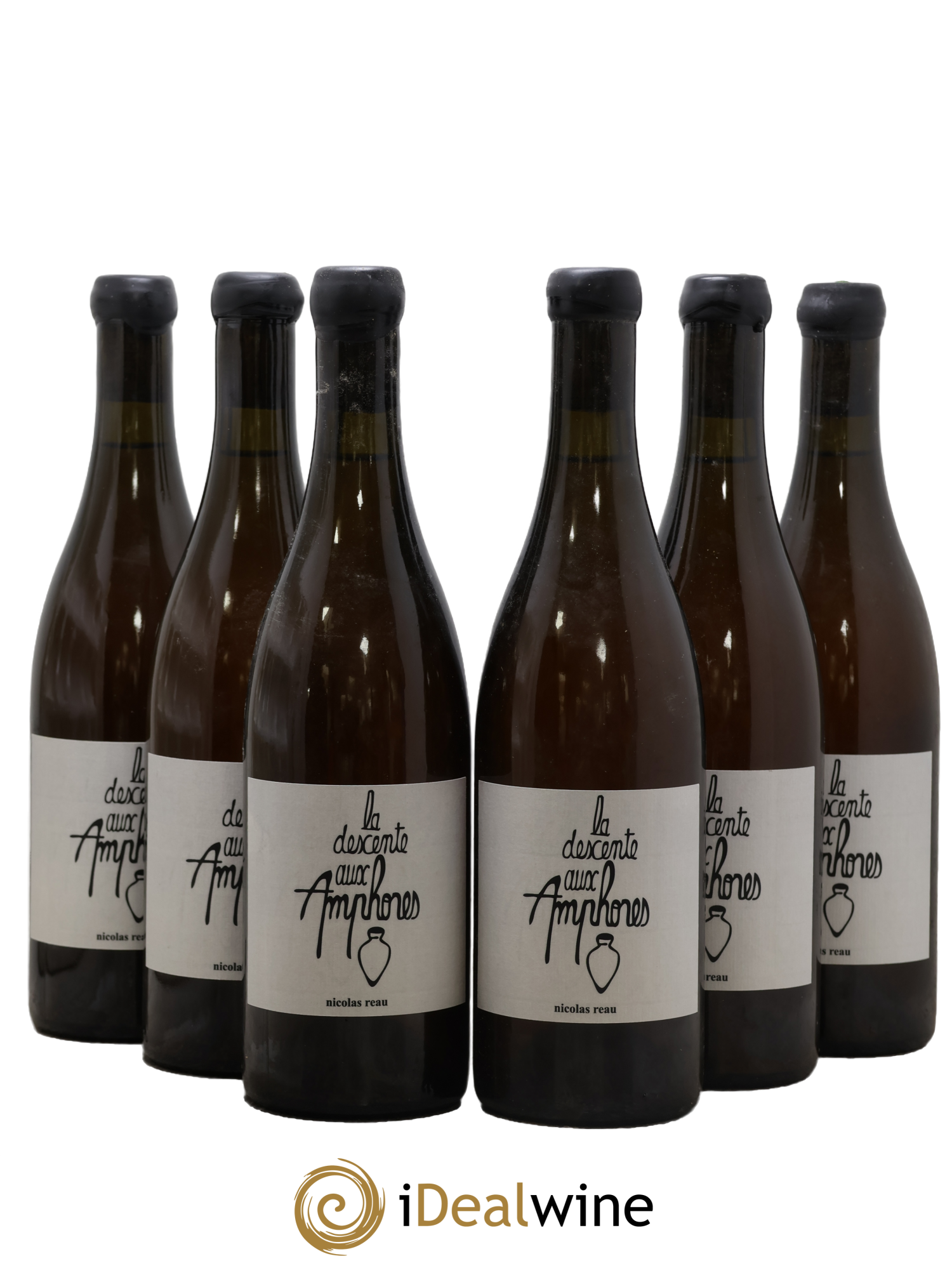 Vin de France Clos des Treilles La descente aux Amphores Nicolas Réau - Lot of 6 bottles - 0