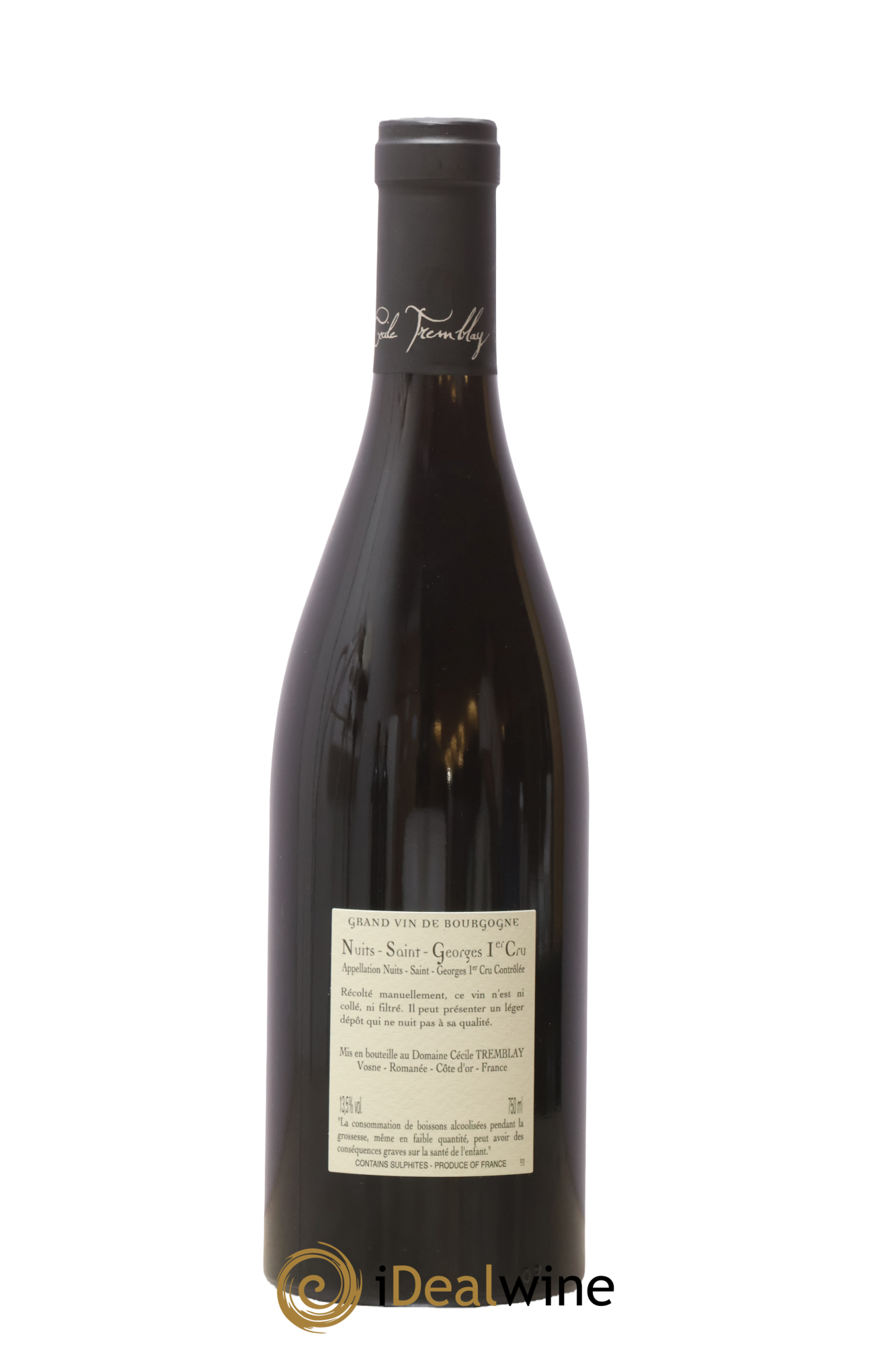 Nuits-Saint-Georges 1er Cru Les Murgers Cécile Tremblay 2018 - Lot de 1 bouteille - 1