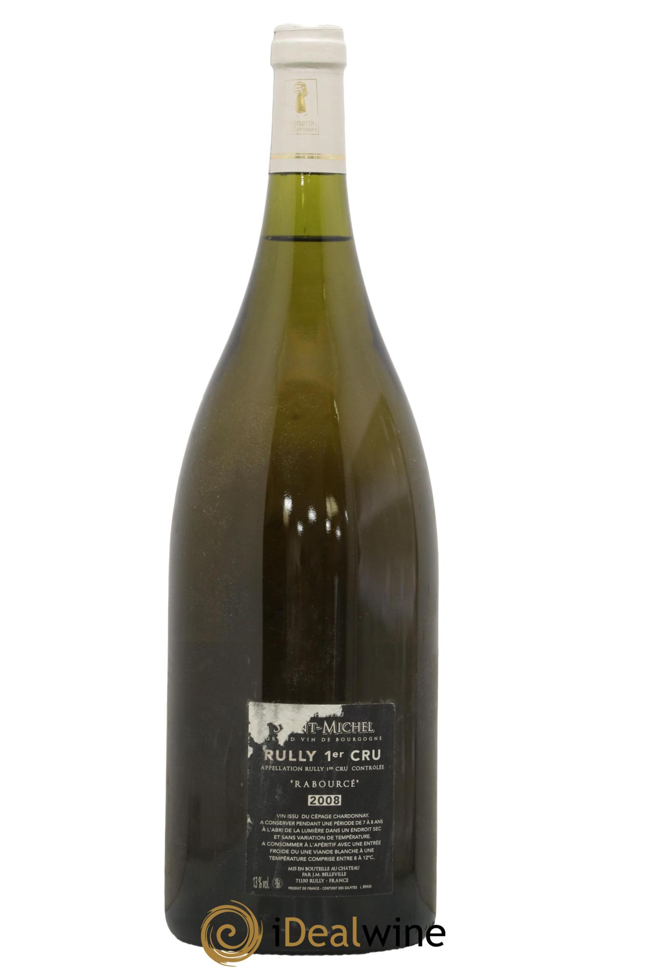 Rully 1er Cru Rabource Saint-Michel 2008 - Posten von 1 Magnum - 1
