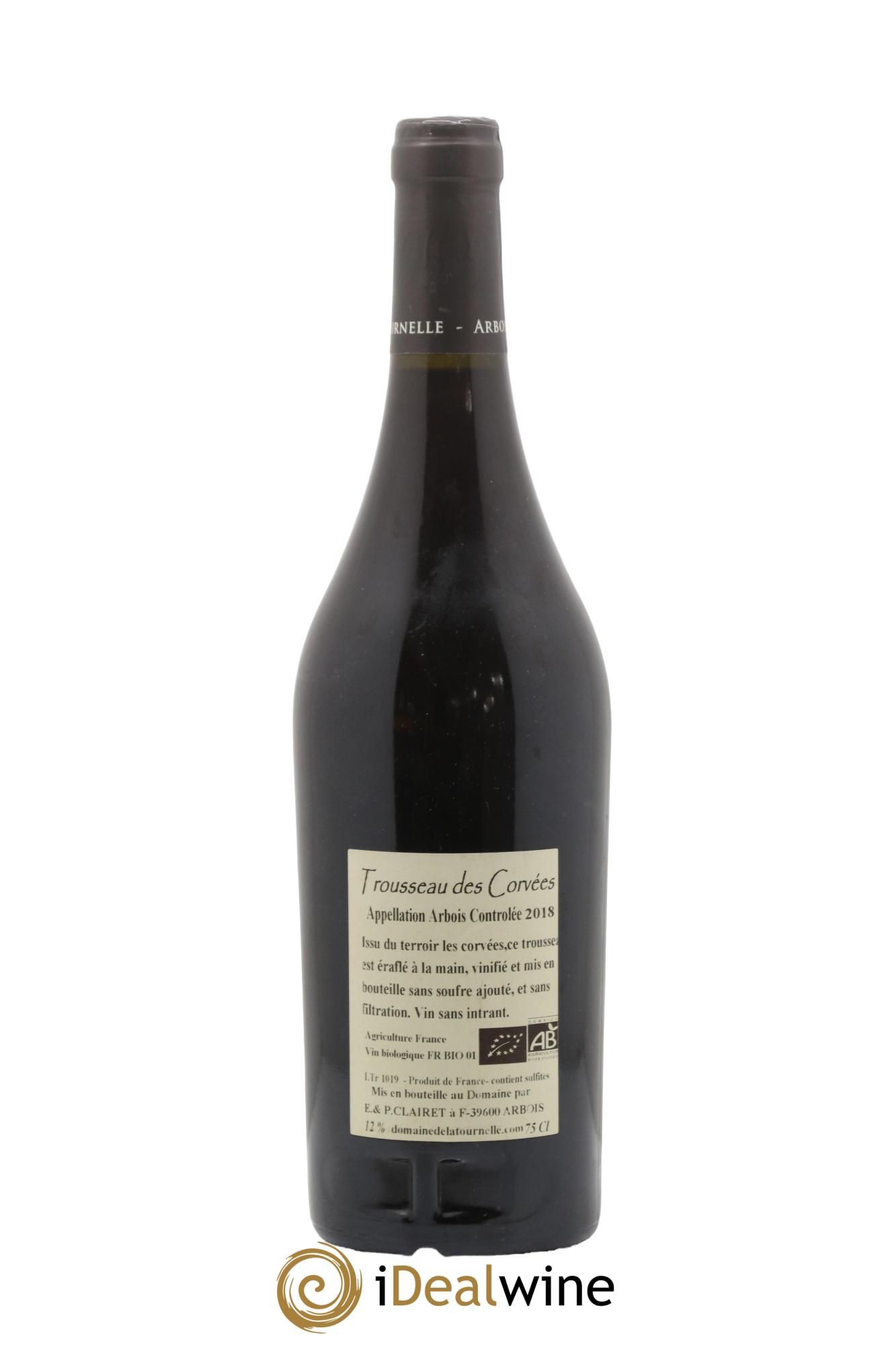 Arbois Trousseau des Corvées Domaine de la Tournelle 2018 - Posten von 1 Flasche - 1
