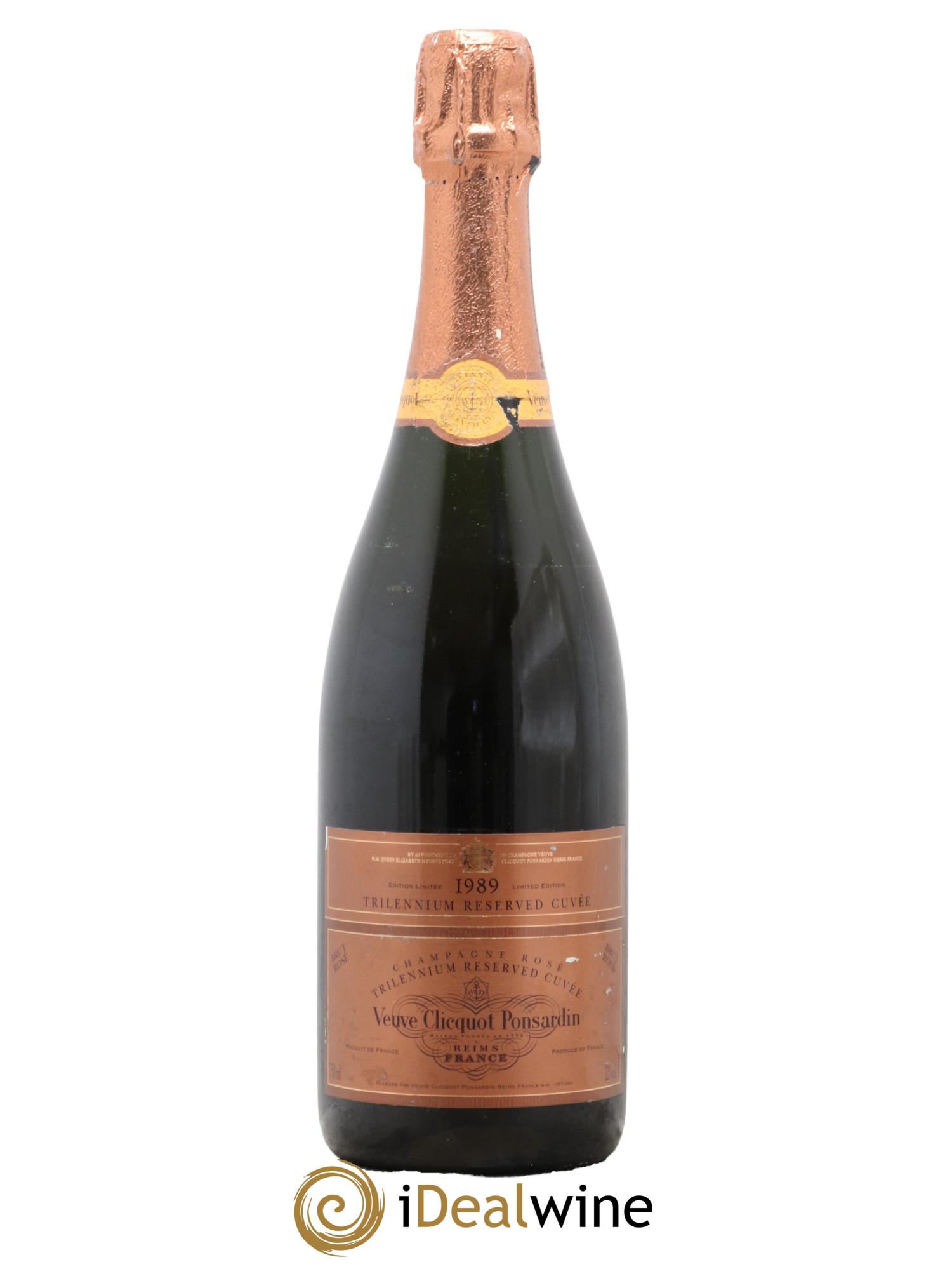 Champagne - Brut Trillenium Maison Veuve Cliquot 1989 - Lot de 1 bouteille - 0