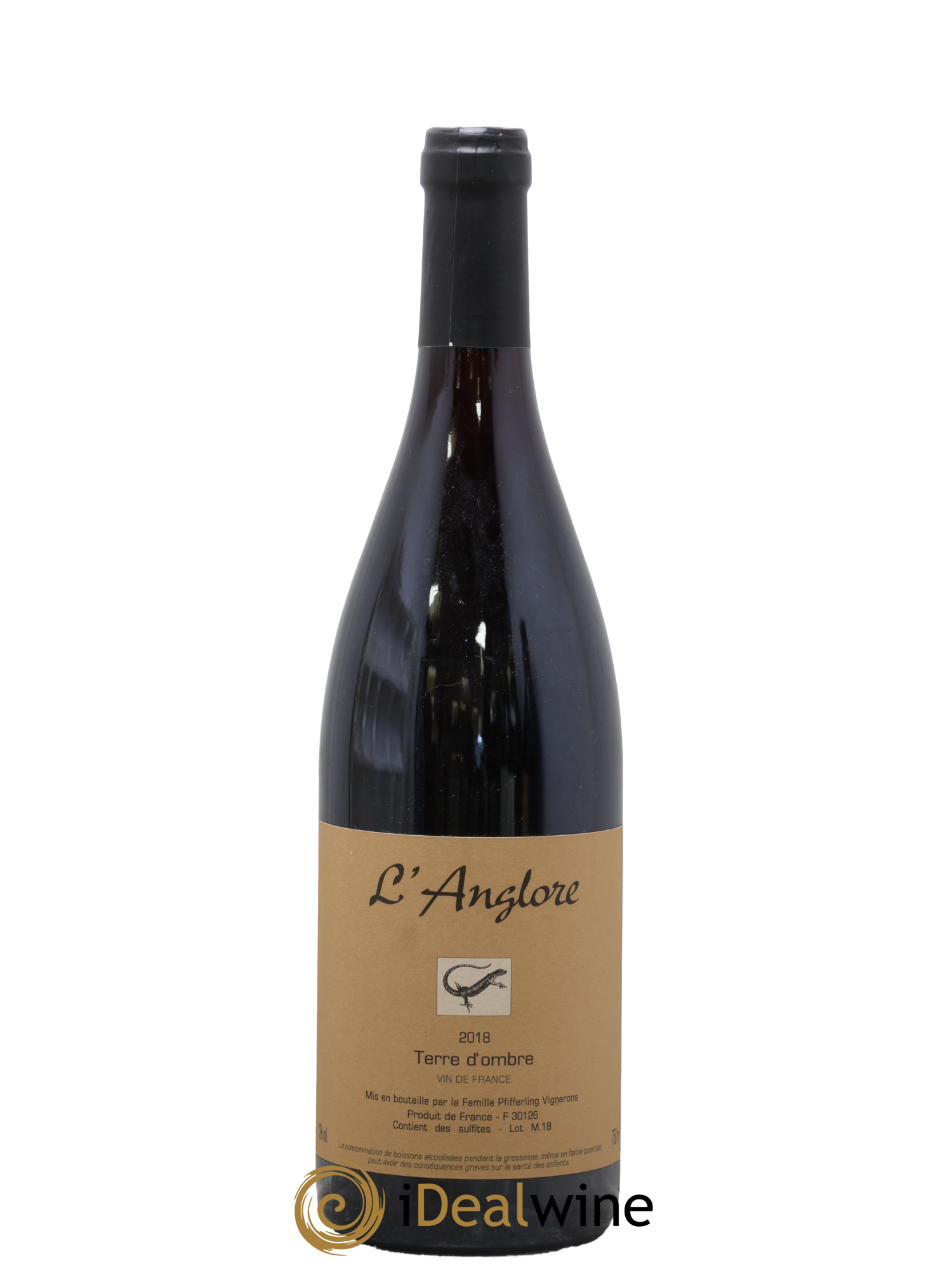 Vin de France Terre d'Ombre L'Anglore 2018 - Lot de 1 bouteille - 0