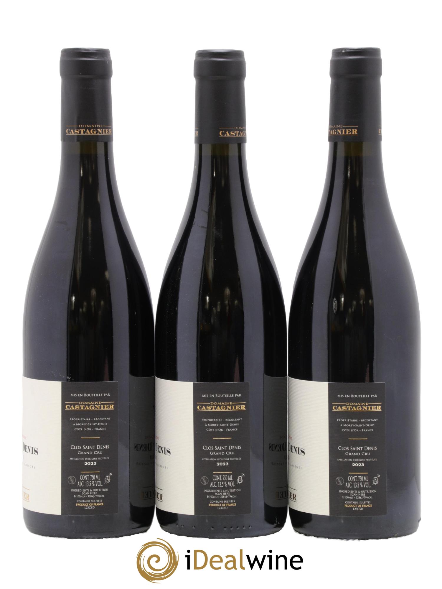 Clos Saint-Denis Grand Cru Castagnier (Domaine) 2023 - Lot of 3 bottles - 1