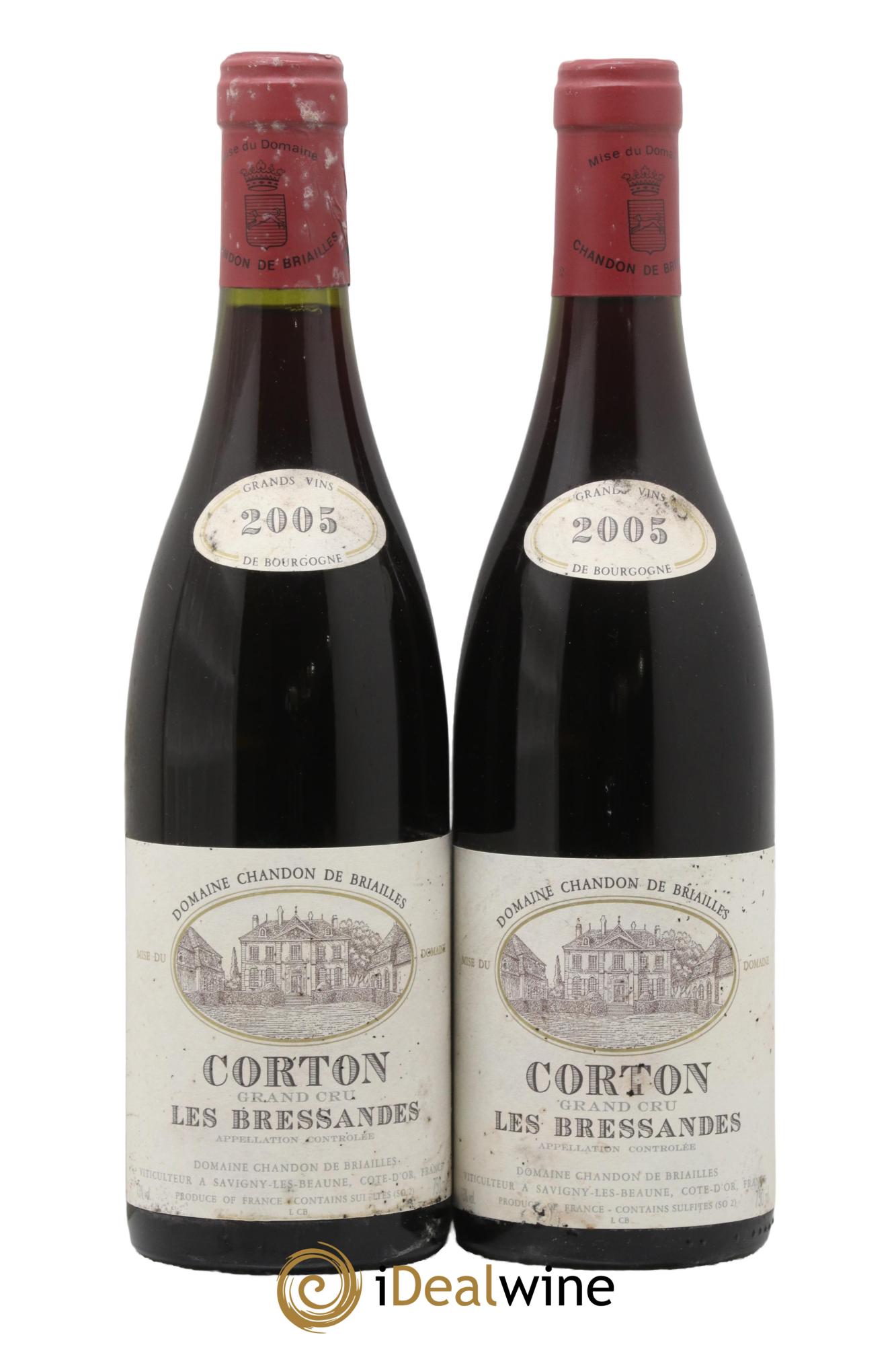 Corton Grand Cru Bressandes Chandon de Briailles 2005 - Lot of 2 bottles - 0