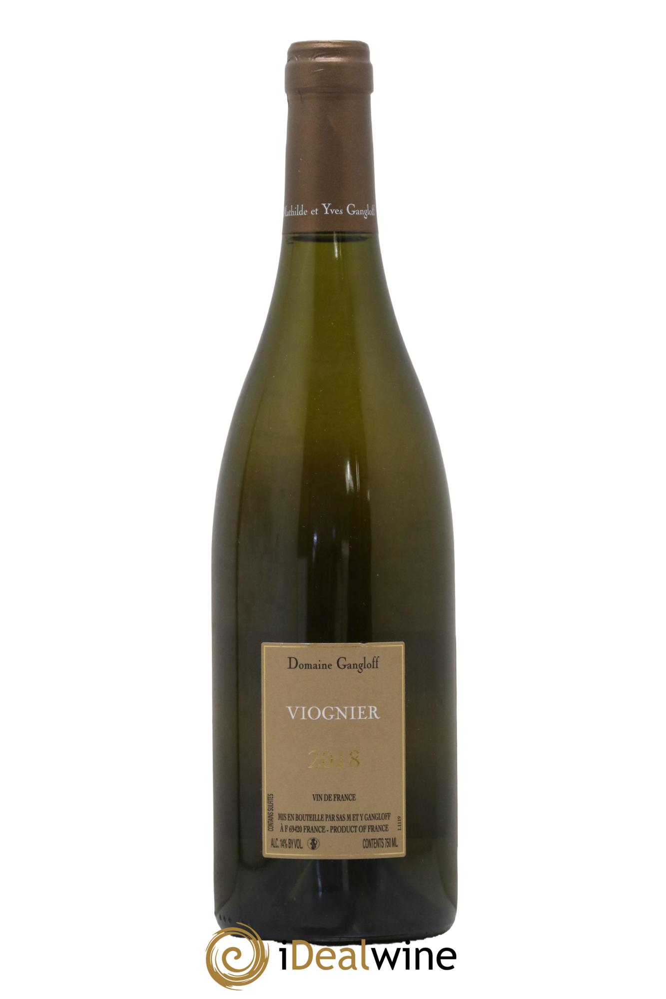 Vin de France Viognier Gangloff (Domaine) 2018 - Lot de 1 bouteille - 1