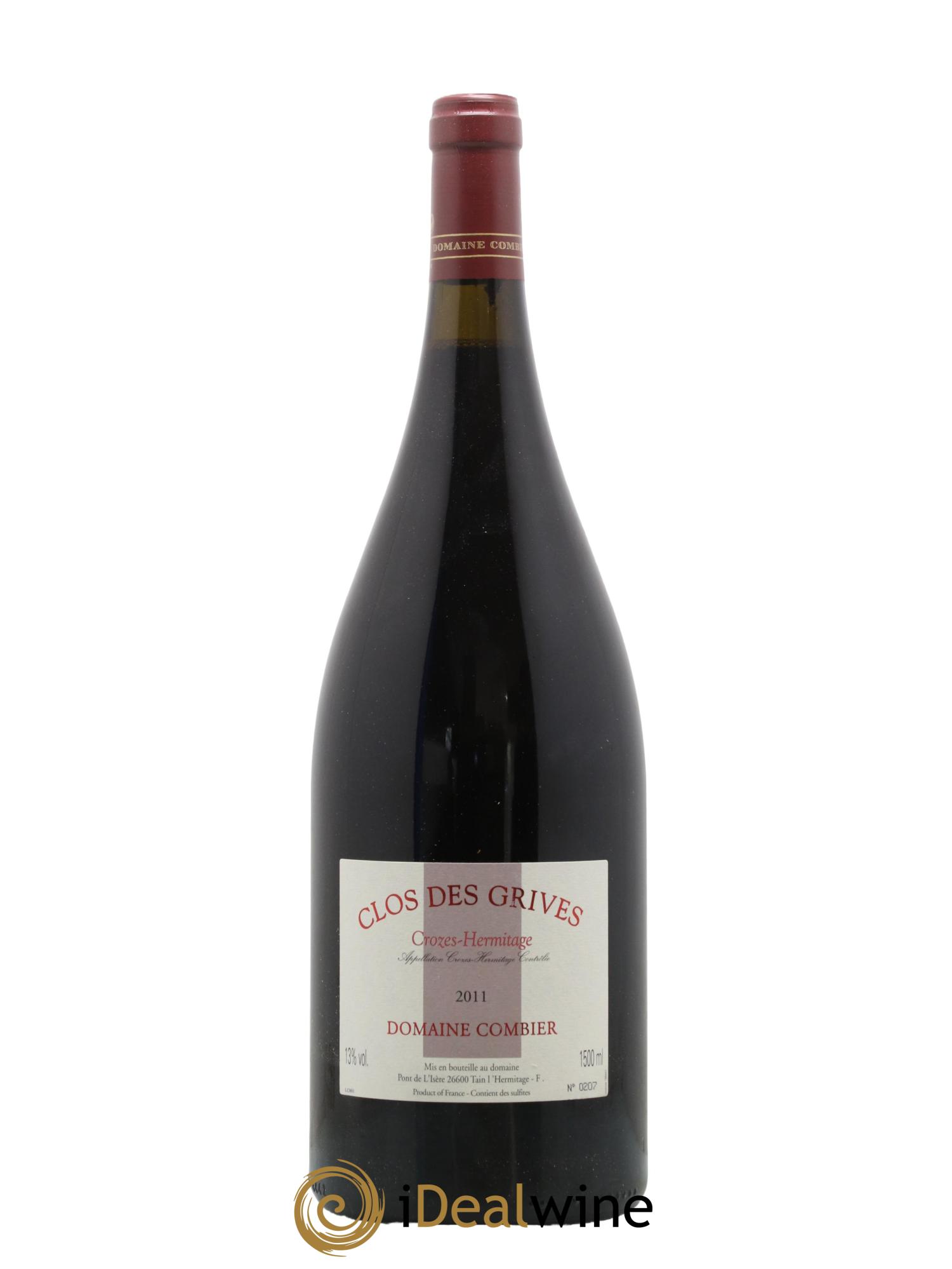Crozes-Hermitage Clos des Grives Combier 2011 - Lot de 1 magnum - 1