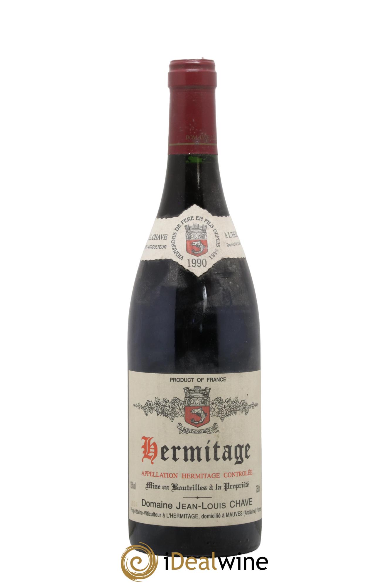 Hermitage Jean-Louis Chave 1990 - Lotto di 1 bottiglia - 0