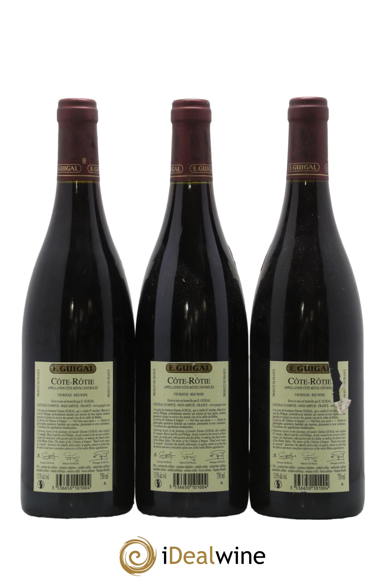 Côte-Rôtie Côtes Brune et Blonde Guigal 2017 - Lot de 3 bouteilles - 1