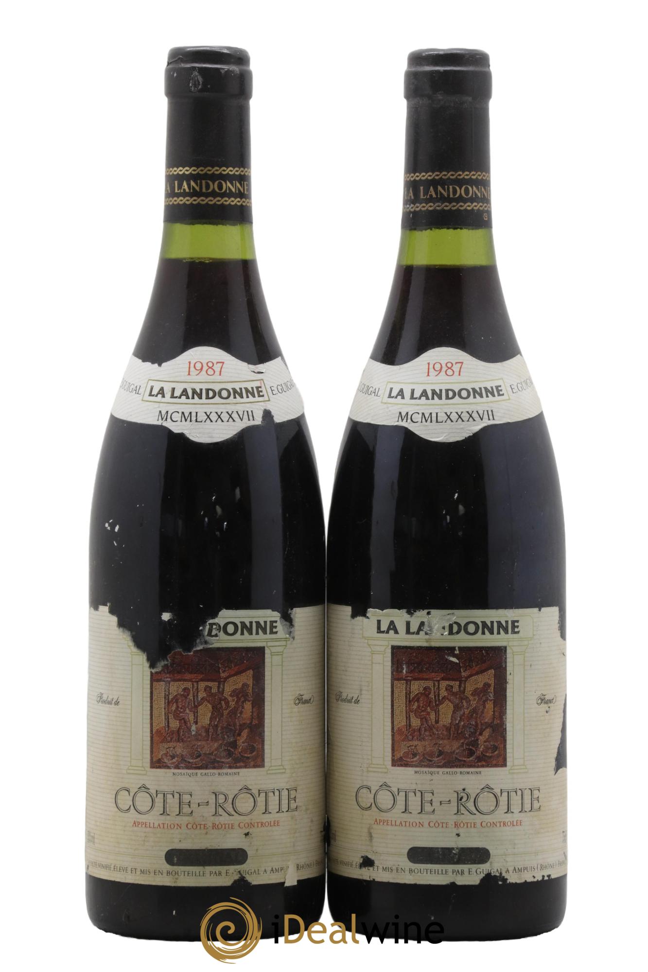 Côte-Rôtie La Landonne Guigal 1987 - Lot de 2 bouteilles - 0