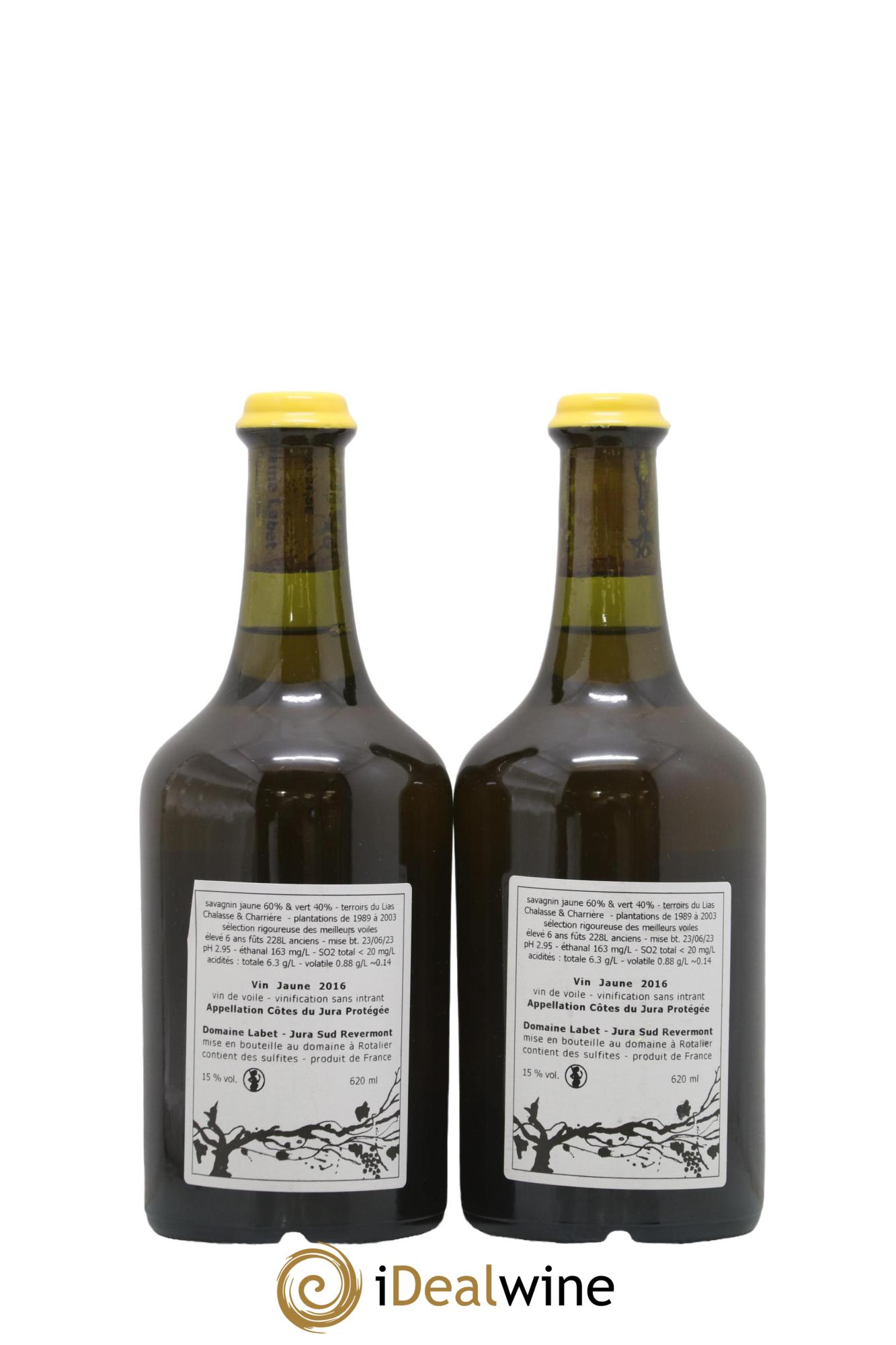 Côtes du Jura Vin Jaune Romain - Julien - Charline Labet 2016 - Posten von 2 Clavelin - 1