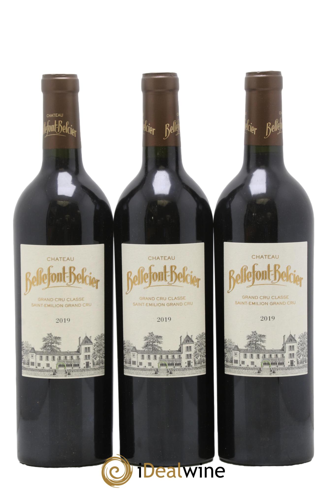 Château Bellefont-Belcier Grand Cru Classé 2019 - Lotto di 3 bottiglie - 0